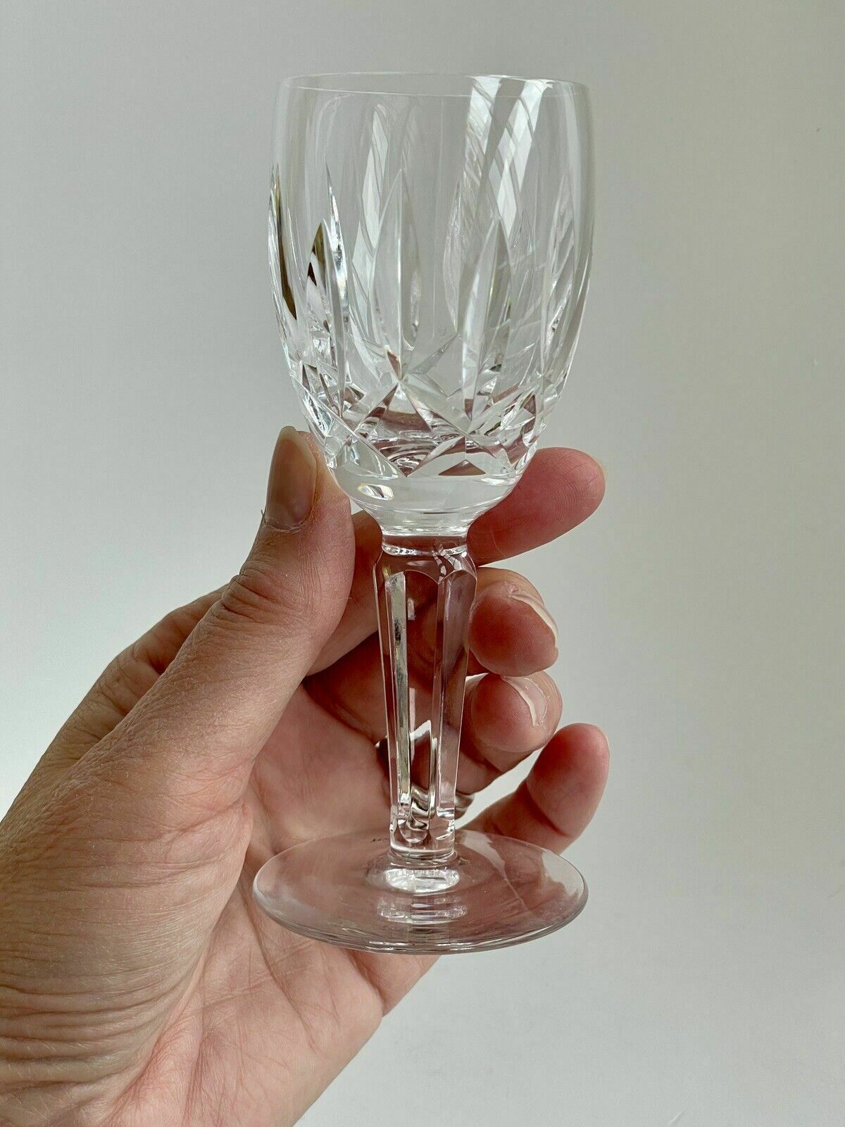 photo for sale A Pair Of Waterford Crystal Kildare Cut Sherry Glasses