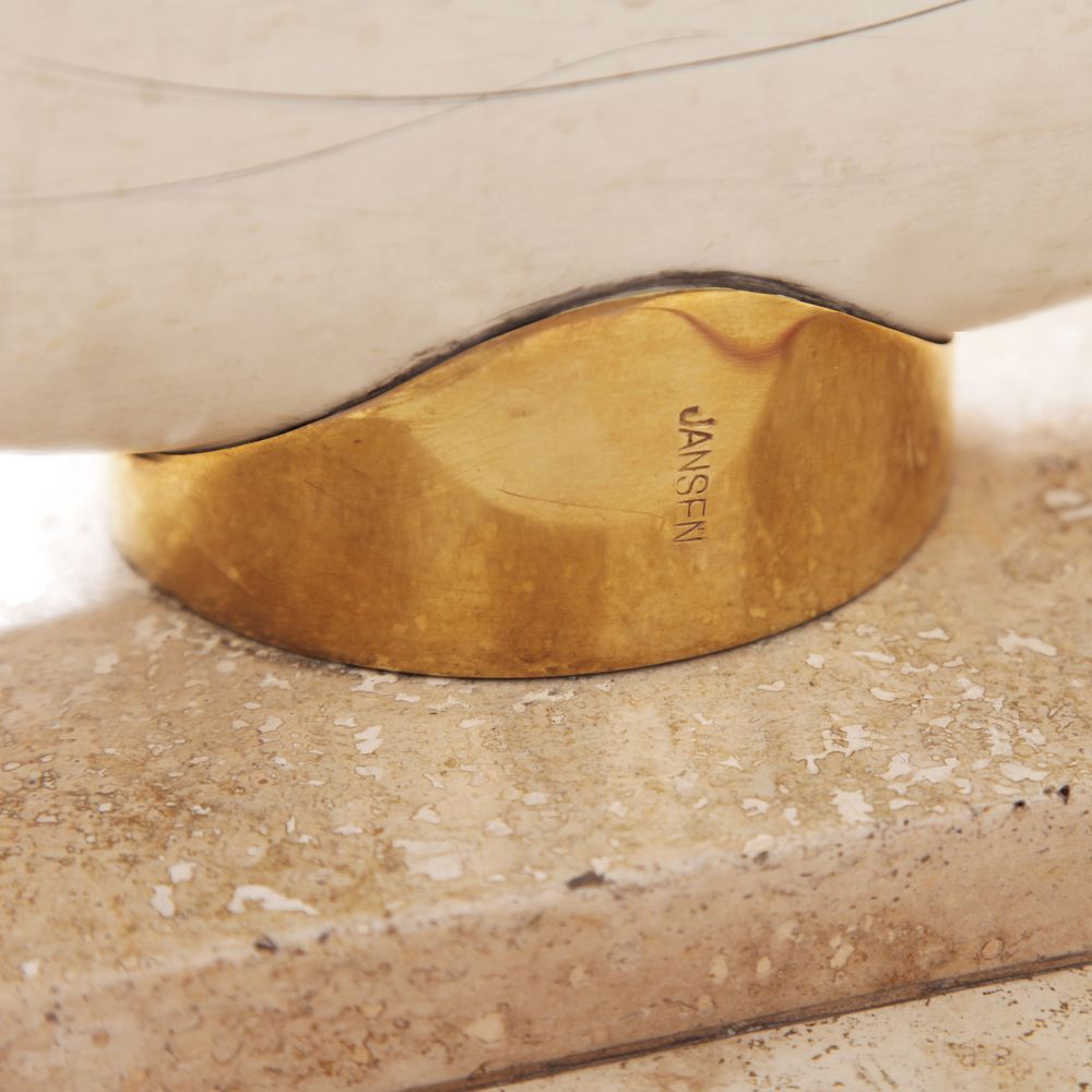 Maison Jansen For Ralph Pucci Collections Italy Faux Elephant Tusk Coffee Table photo Furniture