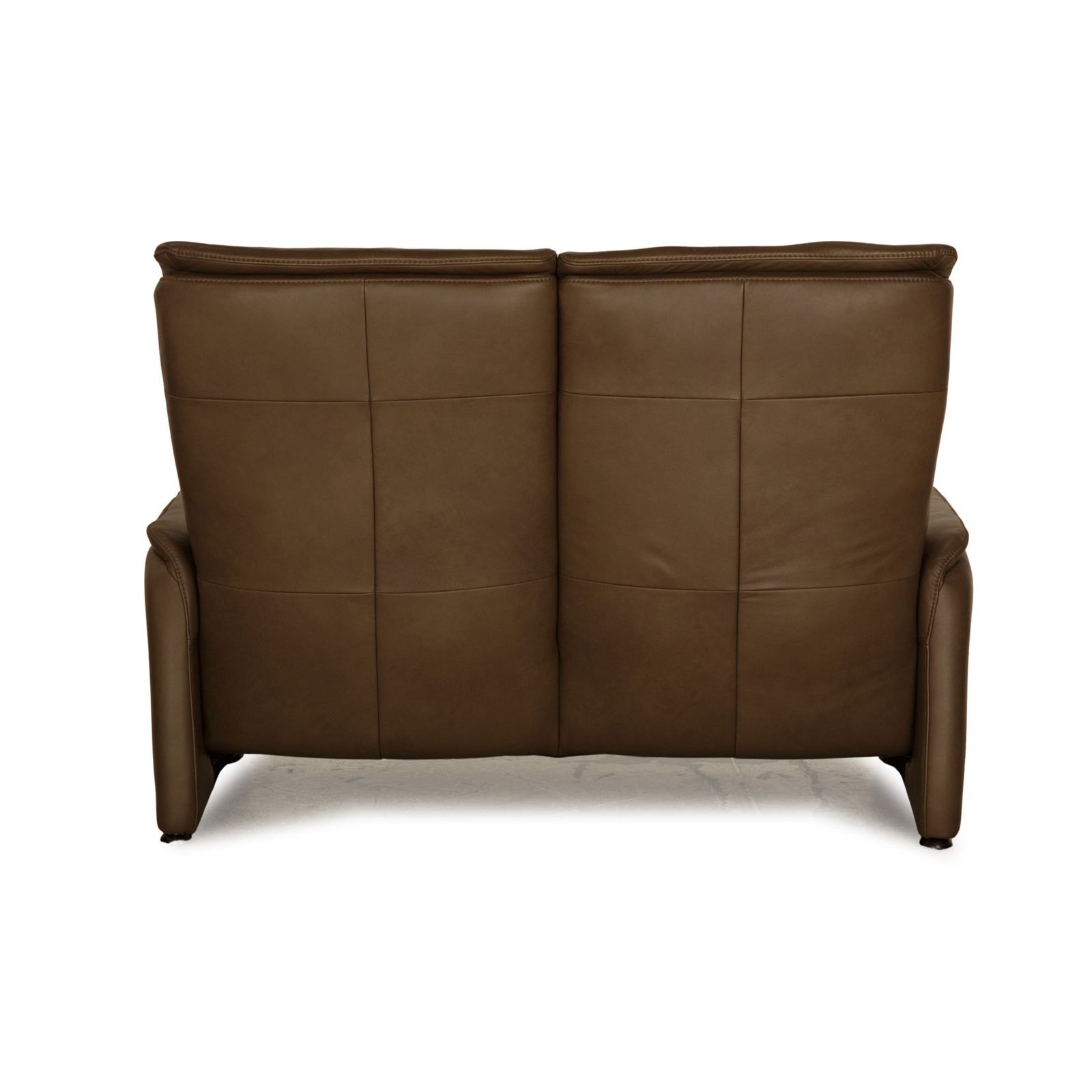 photo furniture Canapé 2 places Hukla en cuir marron