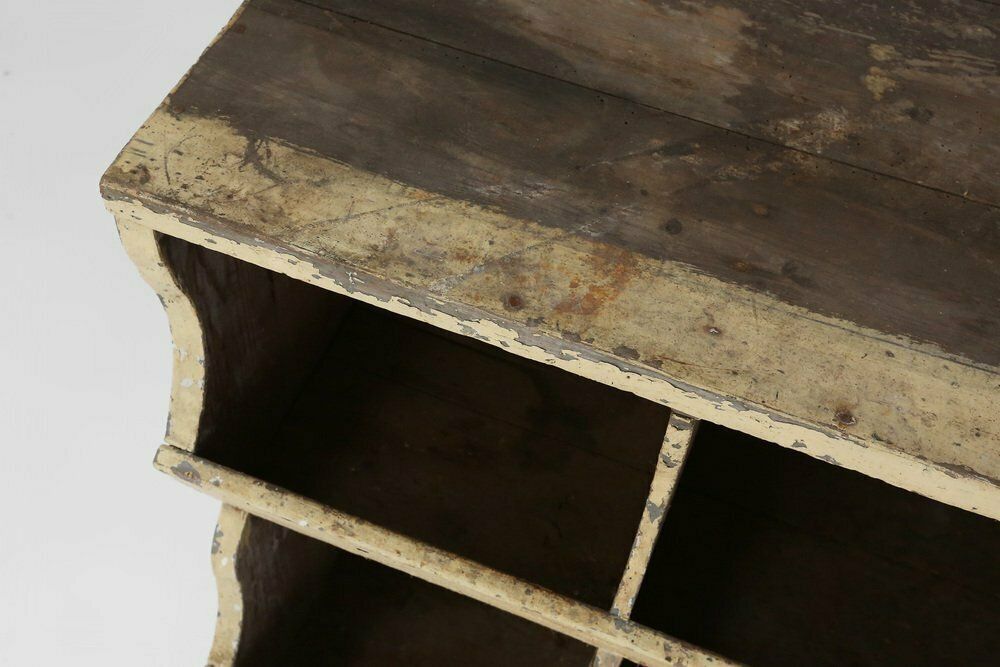 Industrial Compartment Cabinet With Rich Patina, France, 1890s photo vinterior