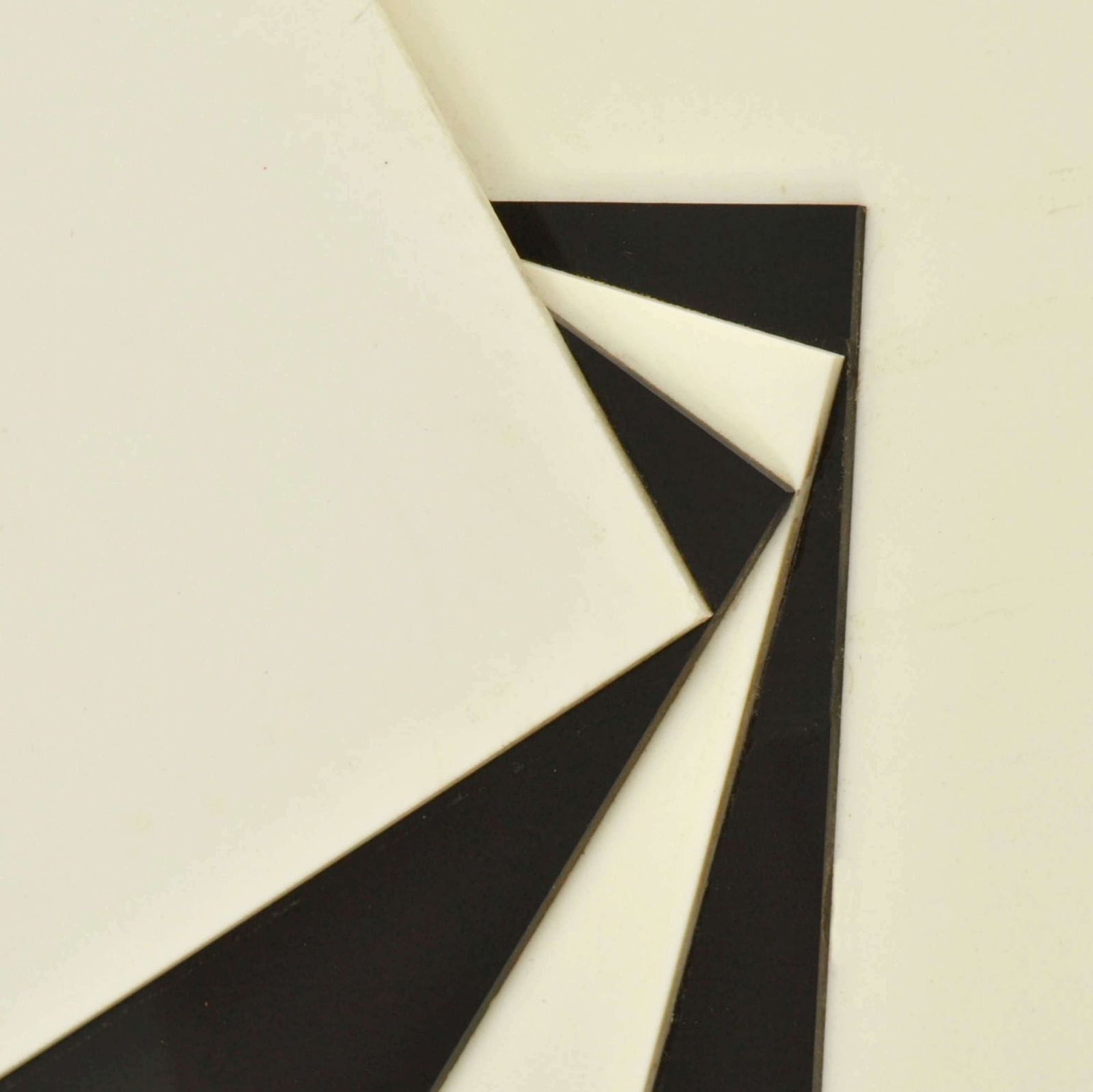 Abstract Round Black & White Perspex Artworks, Uk 1960's photo vinterior