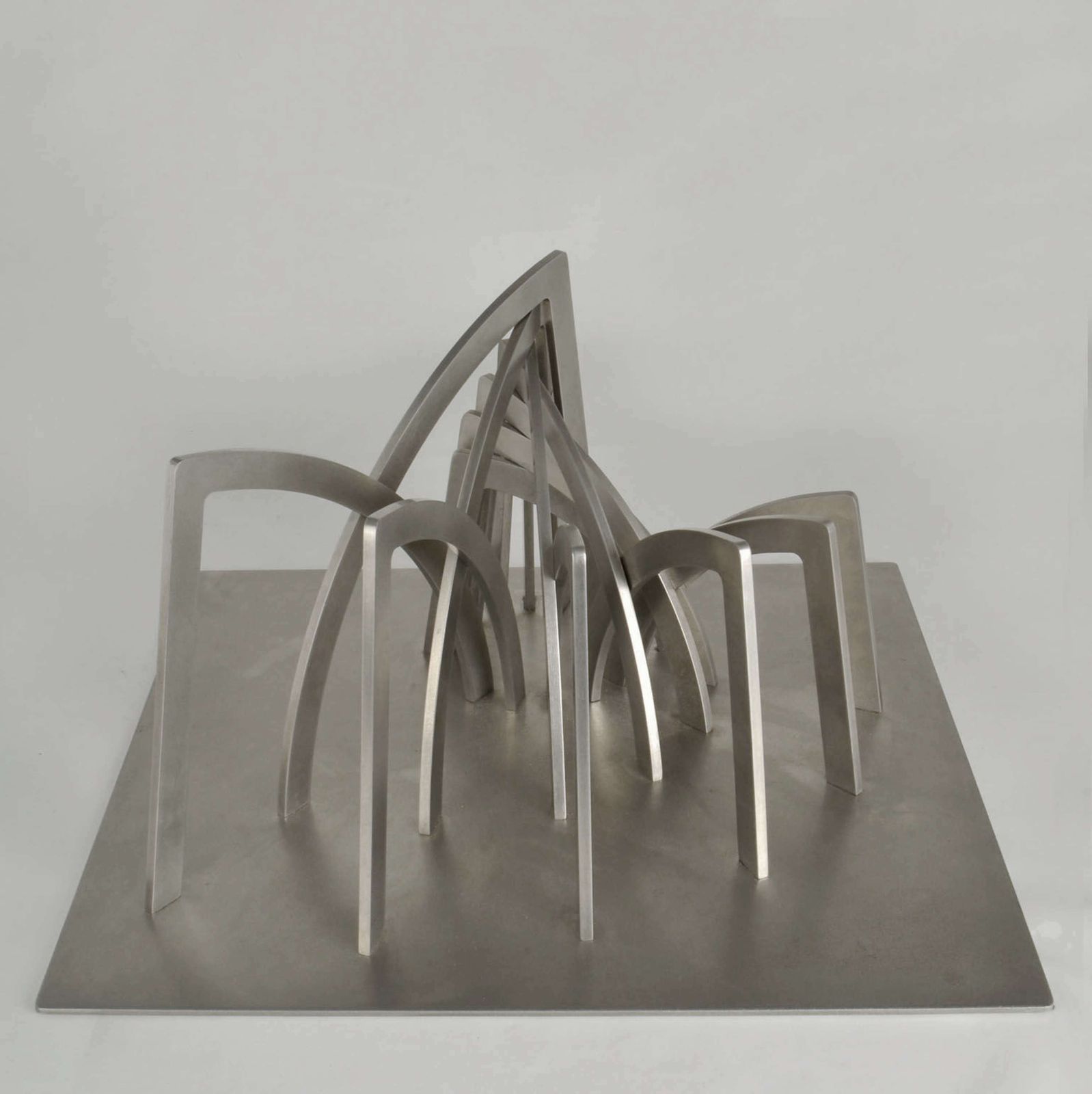 Archictural Abstract Sculpture By Dutch Margot Zanstra photo vintage
