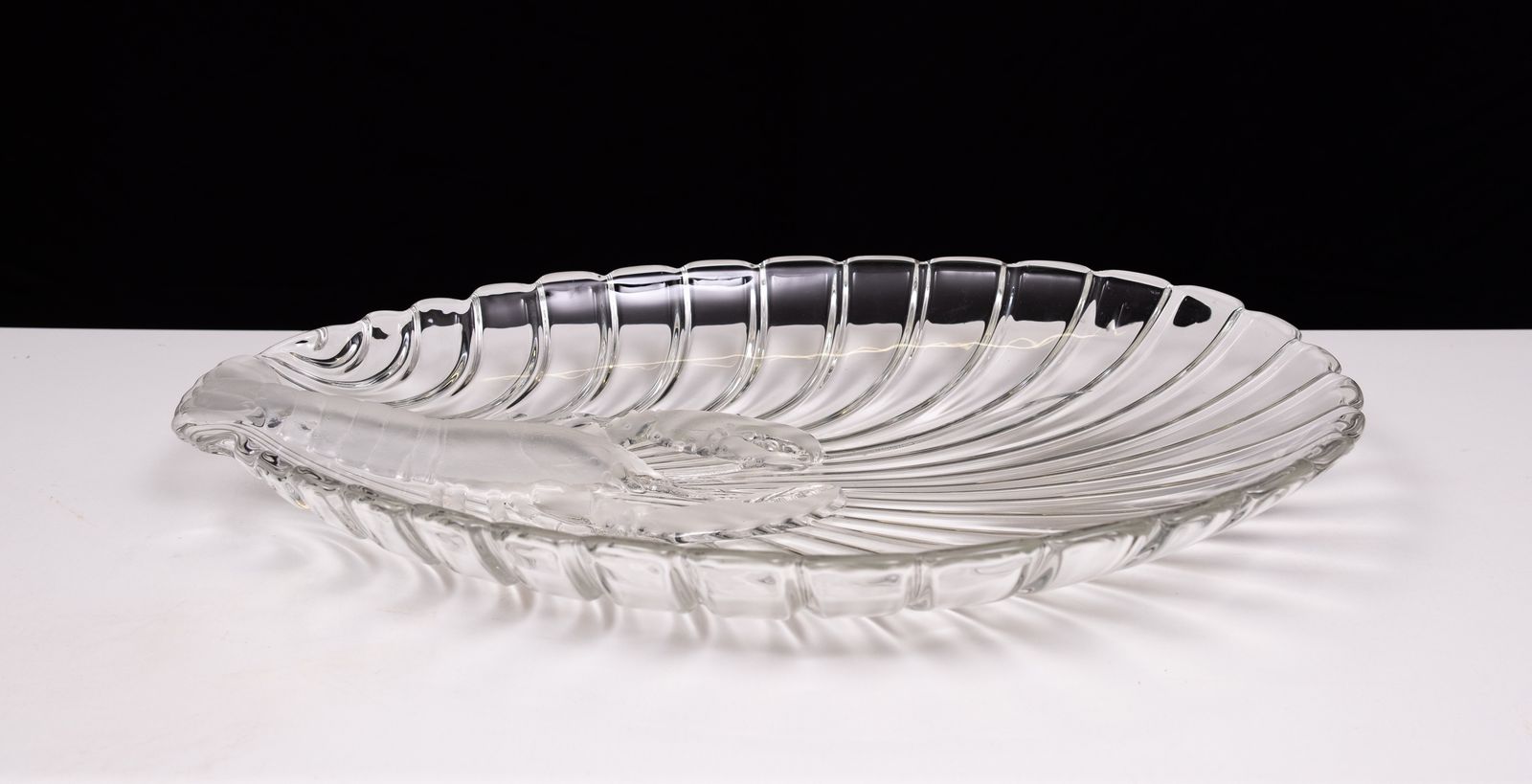 298.0 Grote Walther Glas Lobster Dish – Kristal photo