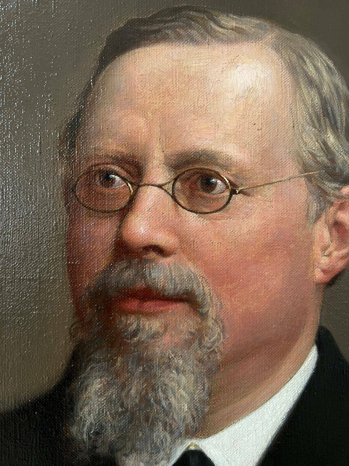 Original Antique Portrait, 1908 Signed And Dated Framed Oil Portrait Painting By German Artist Ludwig Wilhelm Heupel Siegen (1864 1945) photo 1867.0
