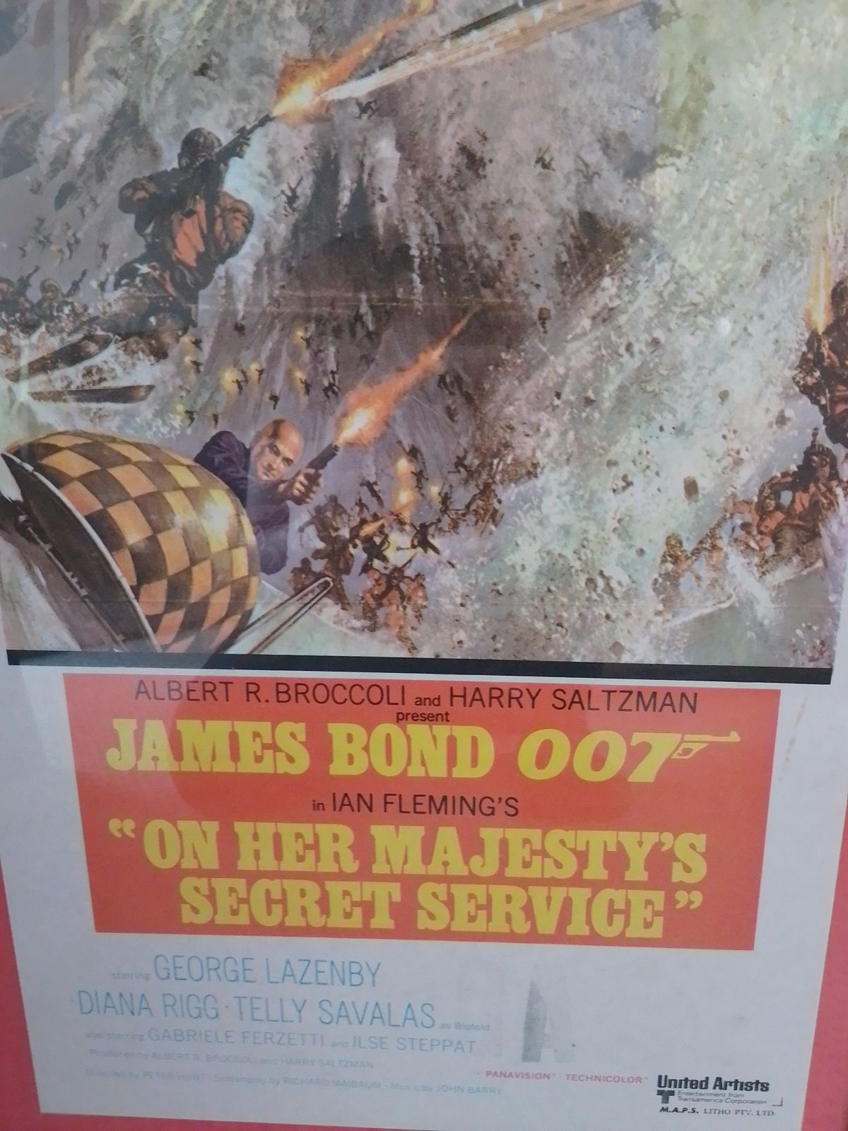 James Bond 007 On Her Majesty's Secret Service Original Film Poster photo for sale