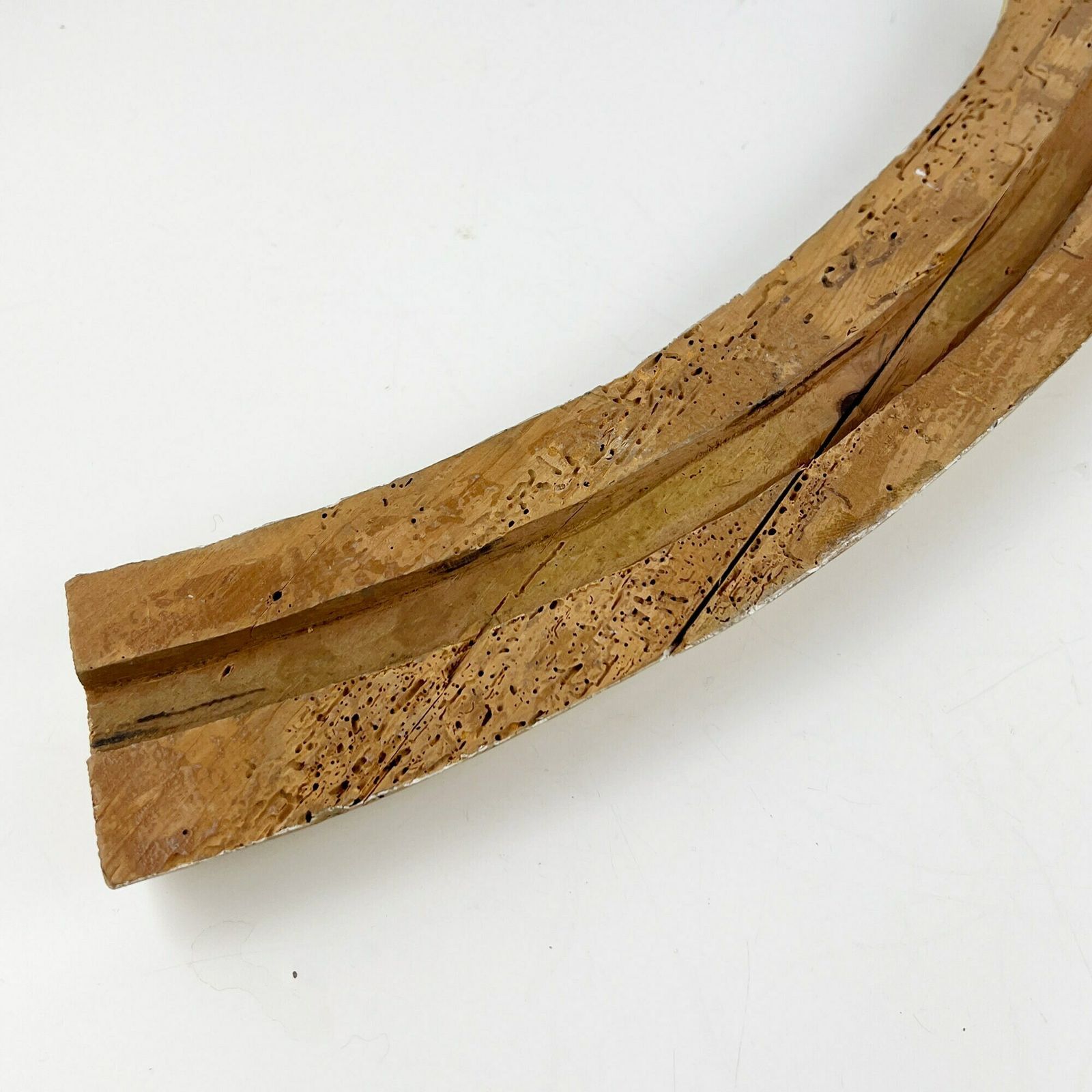 Antiek Verguld Houten Snijwerkfragment, 19e Eeuw – Architecturaal Sloopmateriaal, Italiaans Decoratiestuk photo vintage