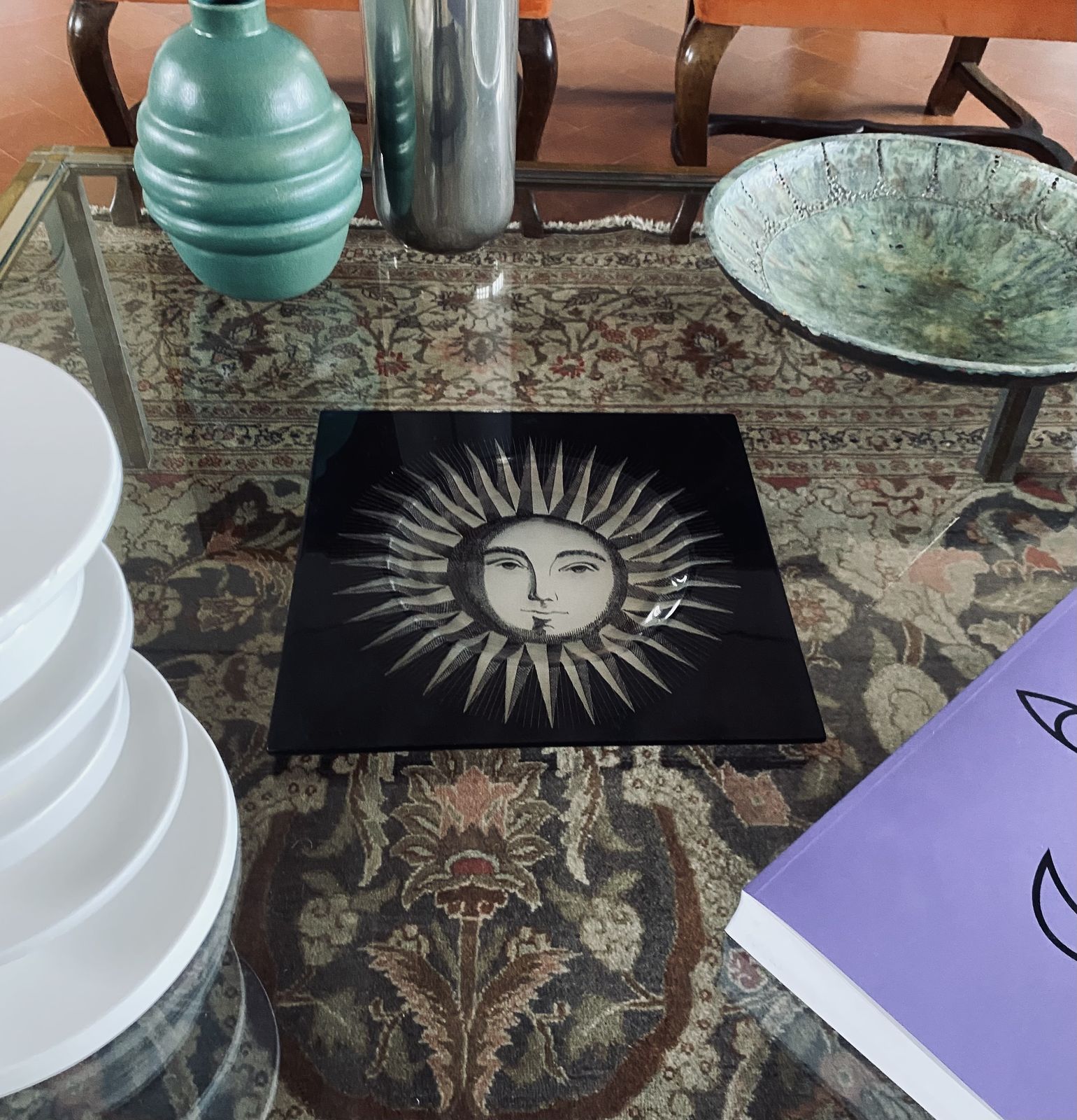 Home Decor Piero Fornasetti, Sole Vide Poche, Compagnia Del Tabacco Su Licenza Fornasetti Italy 1980s photo
