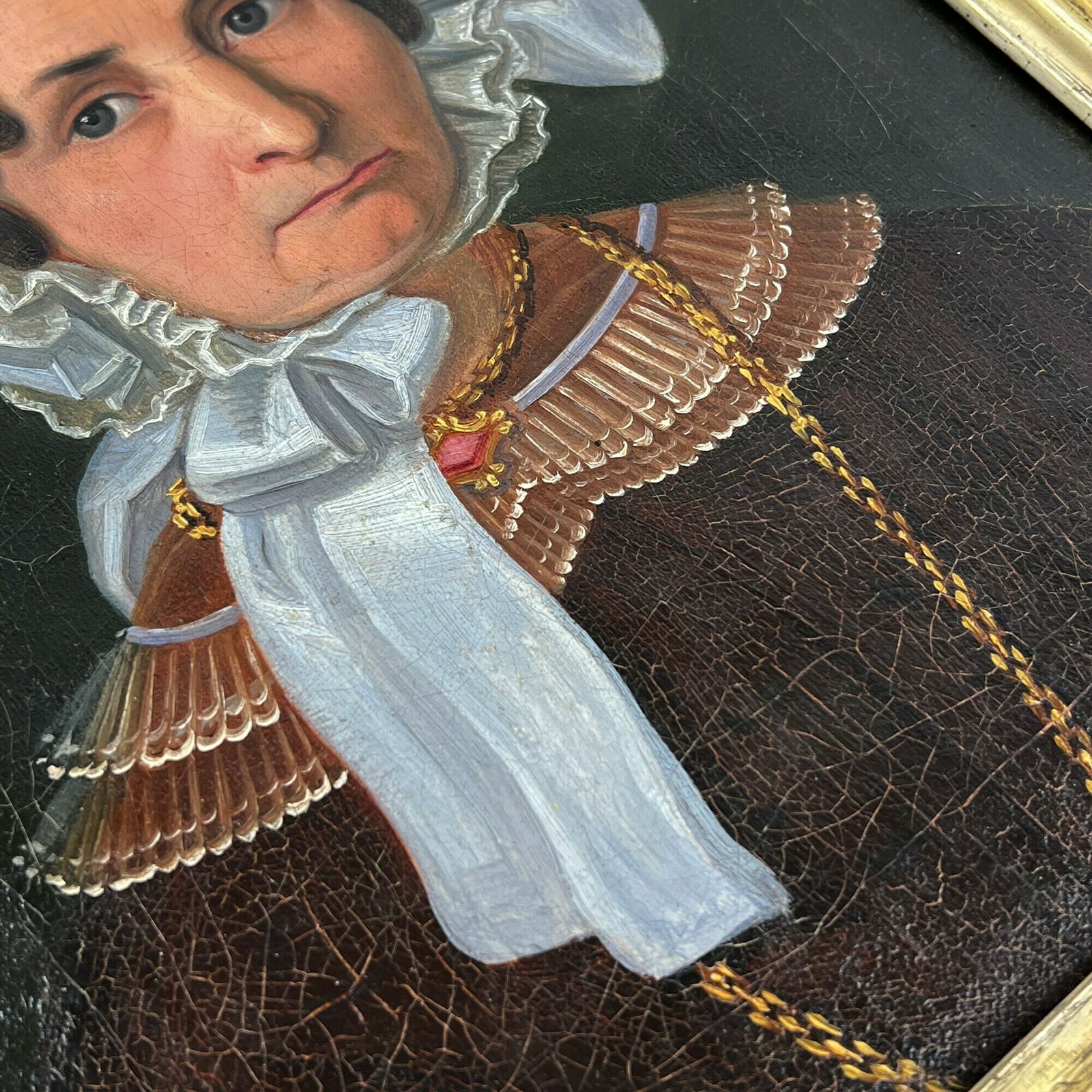 Antiek Portret, Victoriaans Portret, 19e Eeuws Olieverfschilderij Op Doek, Portret Van Een Voorname Bejaarde Dame photo vinterior