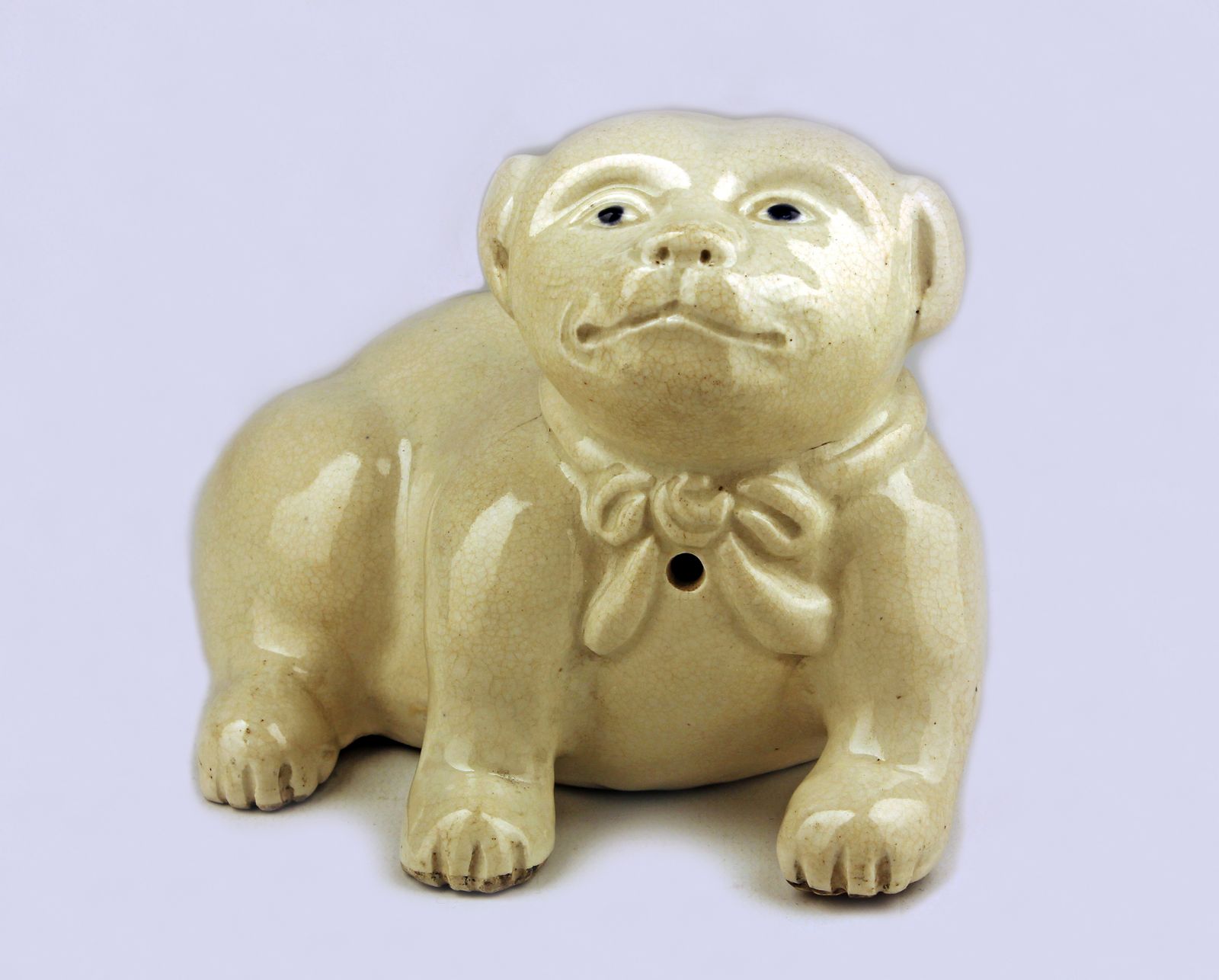 Late 18th Century/Edo Meiji Period Japanese Glazed Porcelain Sculpture Of A Dog photo buy