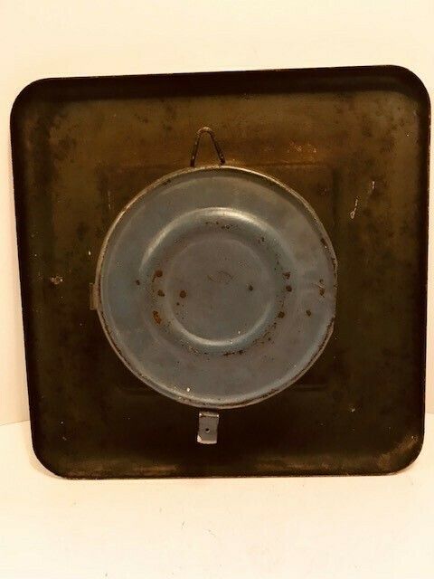 A Rare Circa 1940s Metal Wall Clock By Manufacture Francaise St Etienne France photo for sale