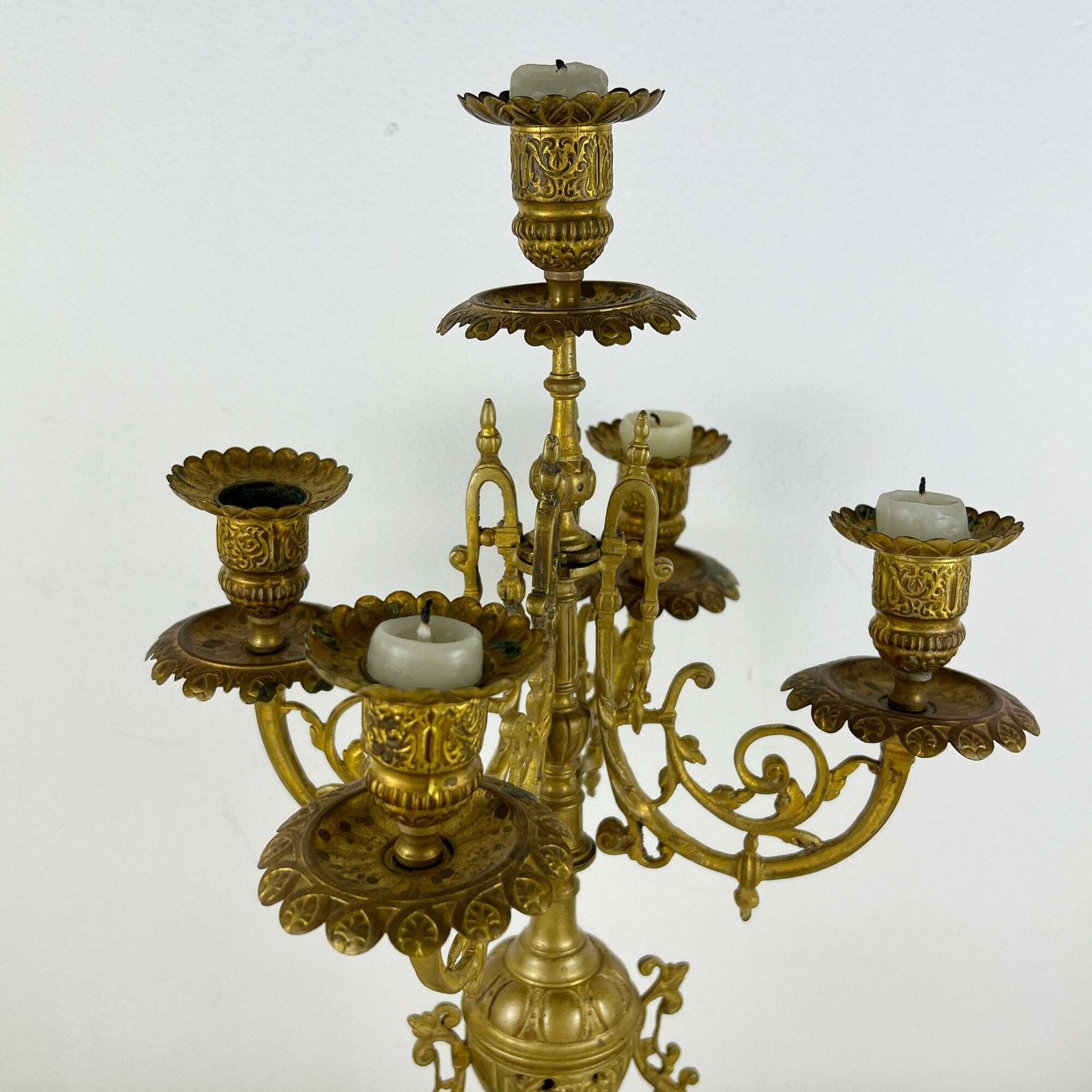 Antique Candelabra, French Baroque Candlestick Holder photo Home Decor