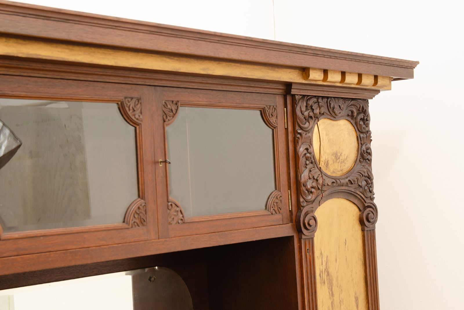 Groot Art Nouveau Dressoir, 1915, Oostenrijk Hongarije photo vinterior