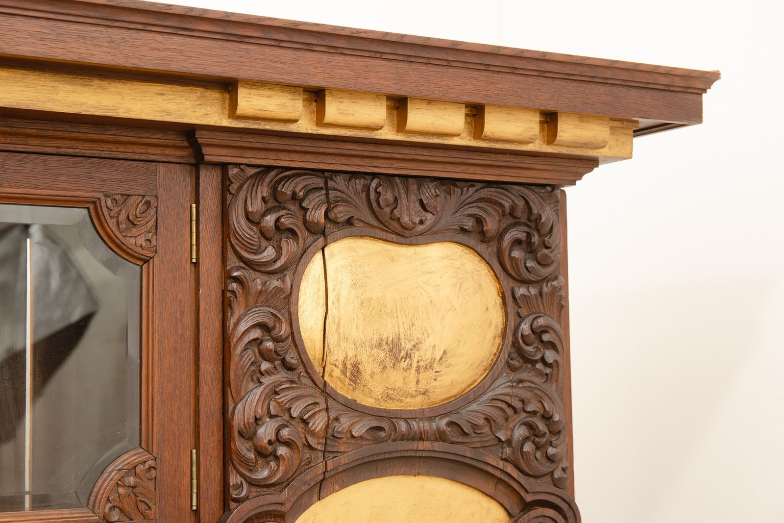 Groot Art Nouveau Dressoir, 1915, Oostenrijk Hongarije photo vintage