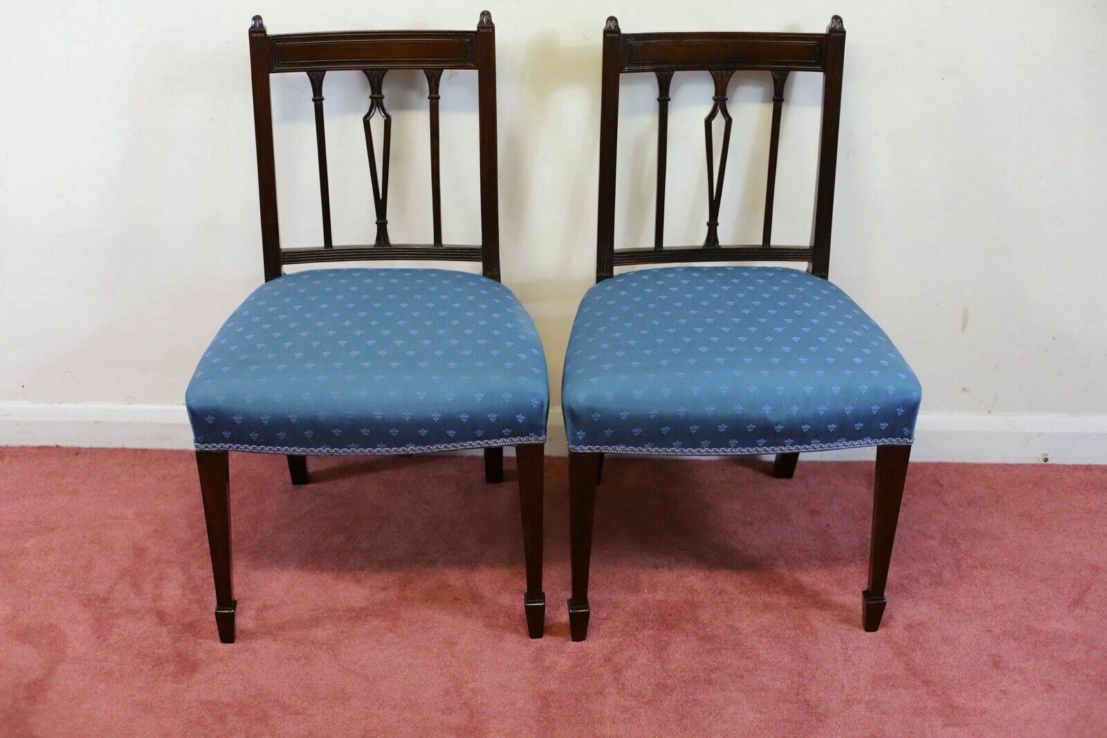 Furniture Beautiful Set Of Eight 19th Century Mahogany Dining Chairs photo