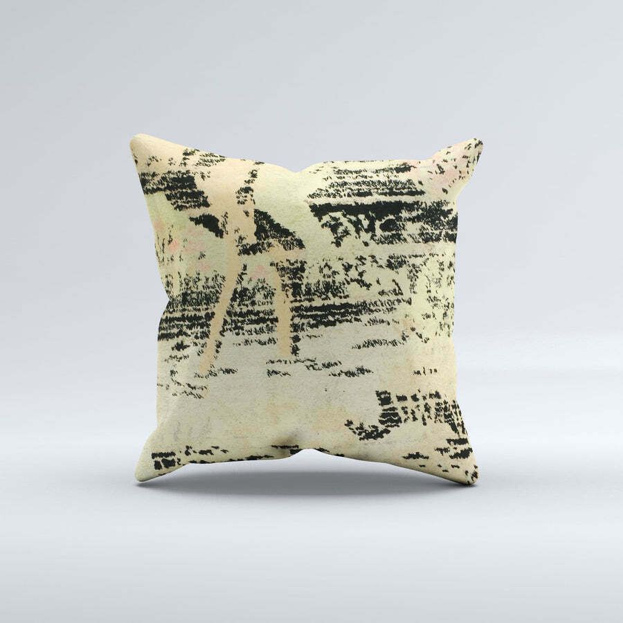 Carpet Cushion Cover, Pillow Case 40x40 Cm Turkish Kilim, Handmade 40933