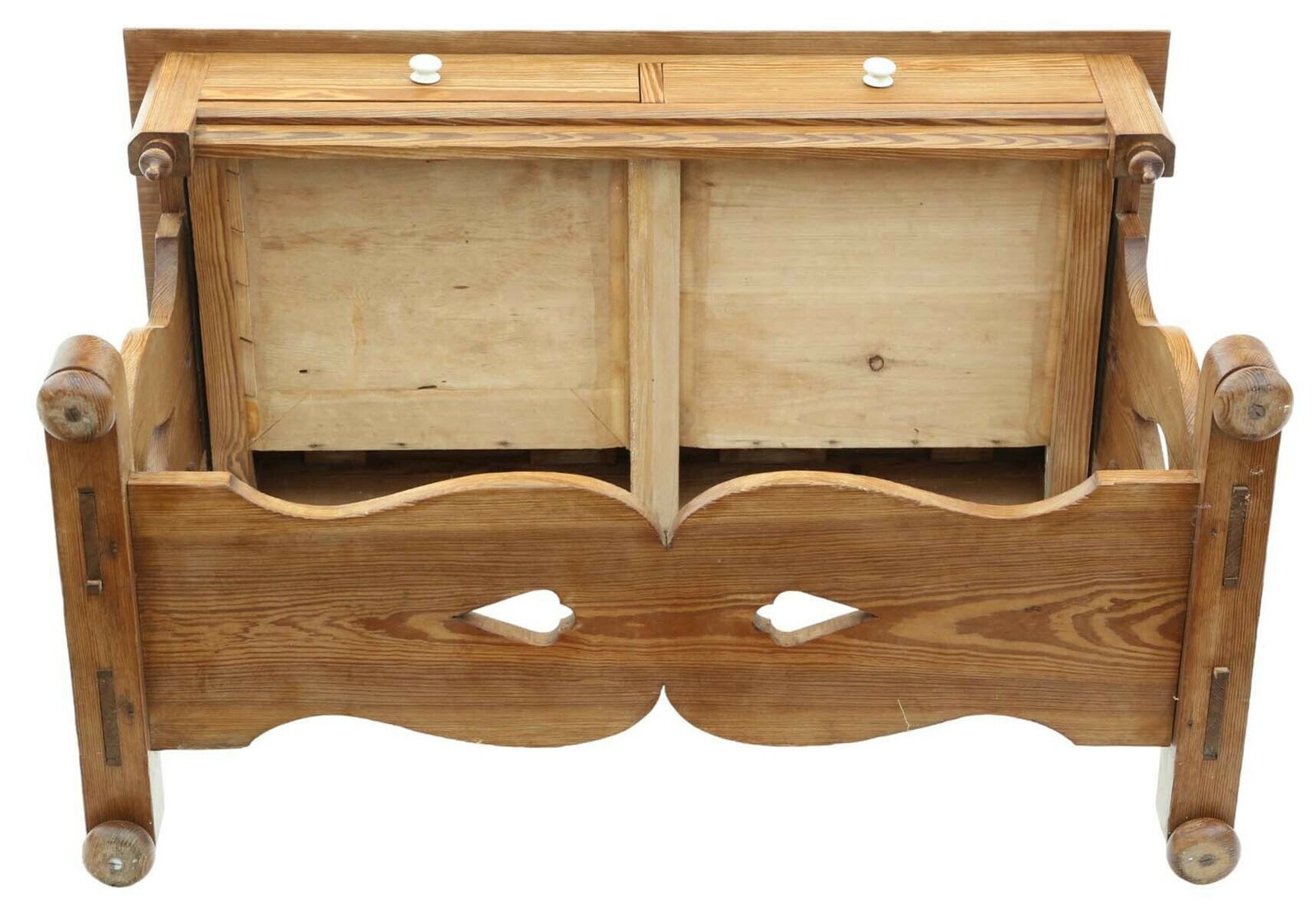 High Quality Antique Victorian Gothic Pitch Pine Washstand Writing Side Dressing Table Desk   19th Century photo vinterior