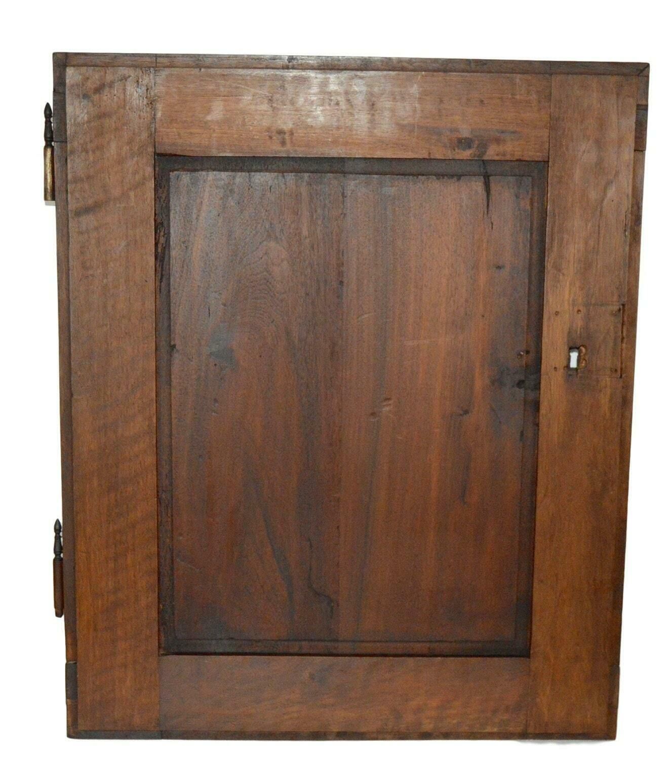 French Antique Gothic Hand Carved Walnut Wood Door Panel Renaissance photo 471.0