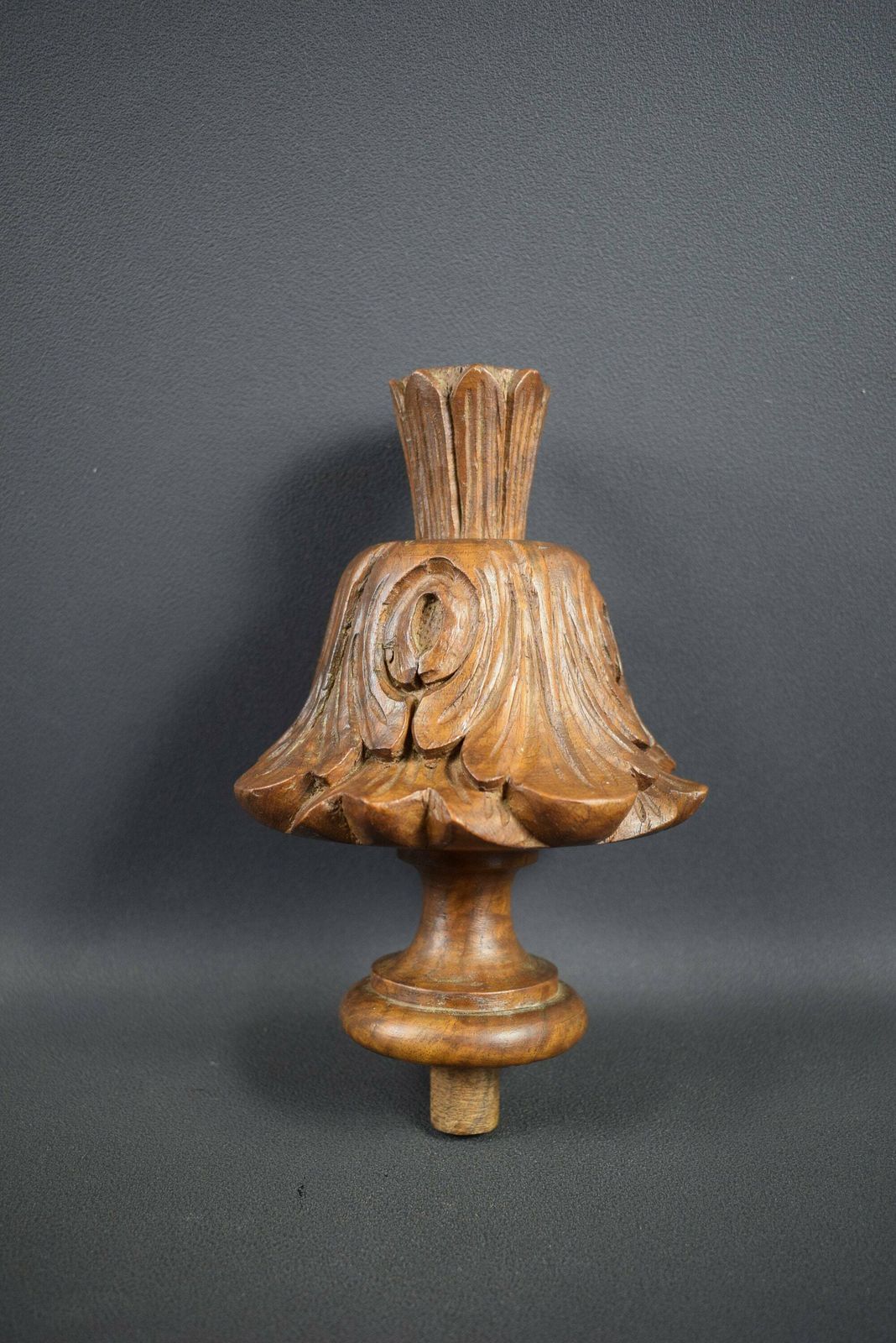 French Antique Wood Stairwell Finial 1 photo furniture