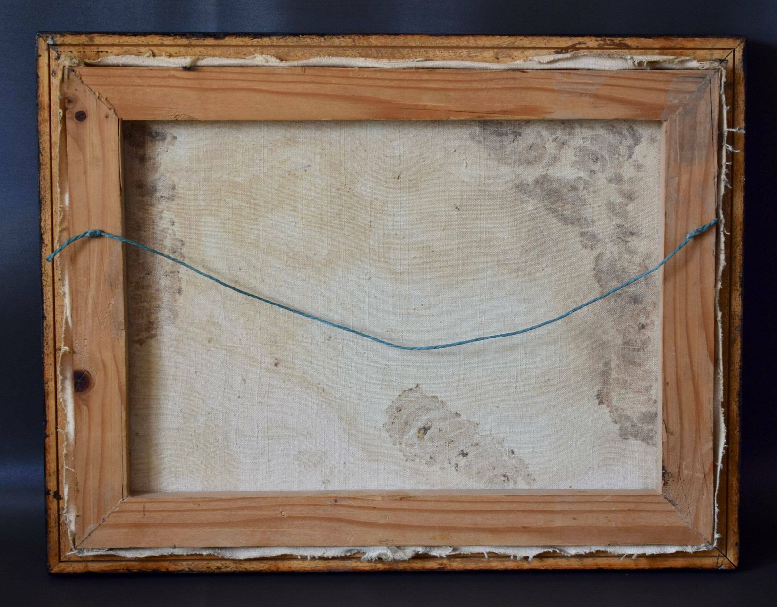 photo furniture Antique French Oil Painting On Canvas Hunting Picture Hunter Horse And Hunting Dog Framed