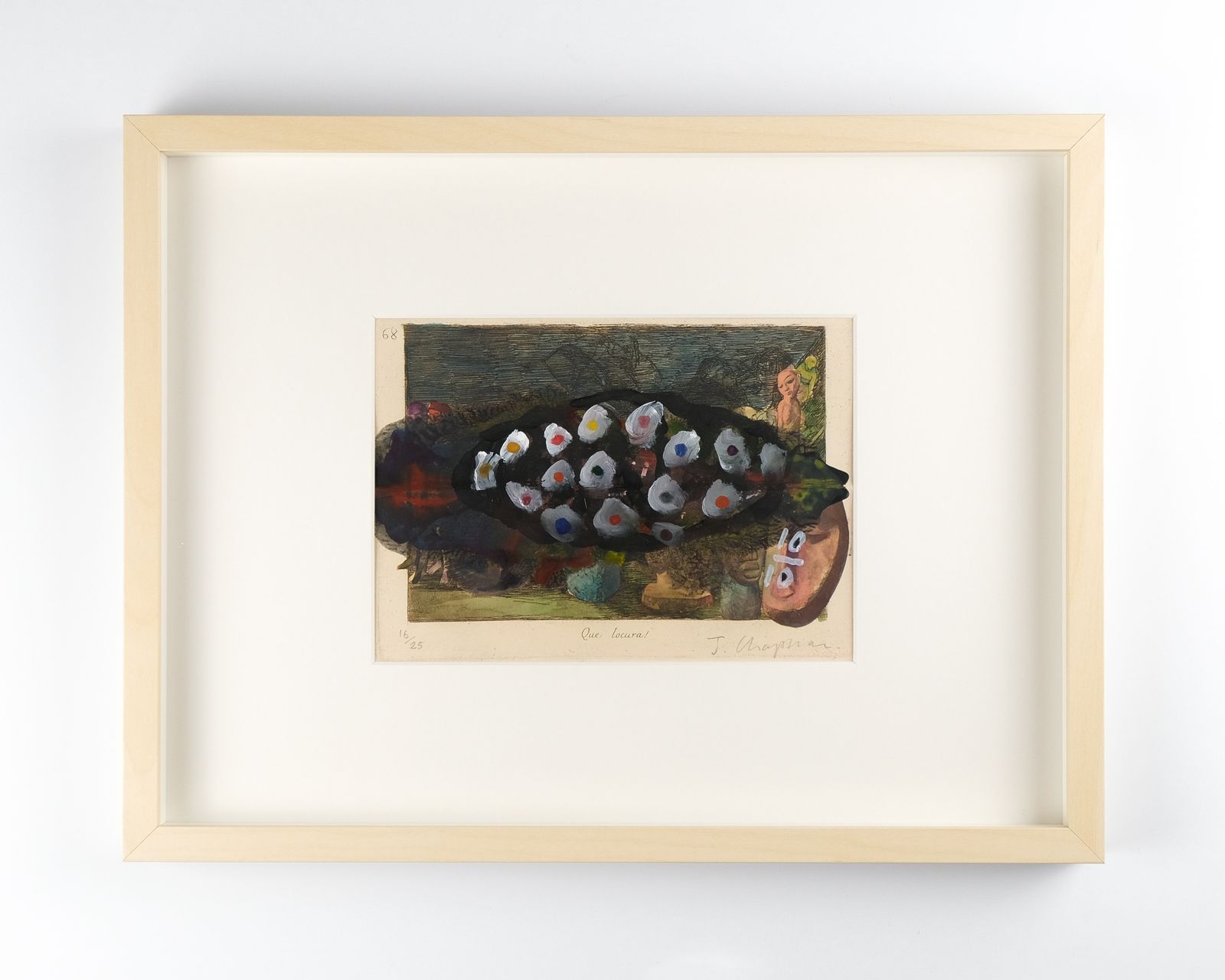 Jake Chapman 'Me Myself And Eye' Unique Hand Painted Signed & Numbered Ap, 2022