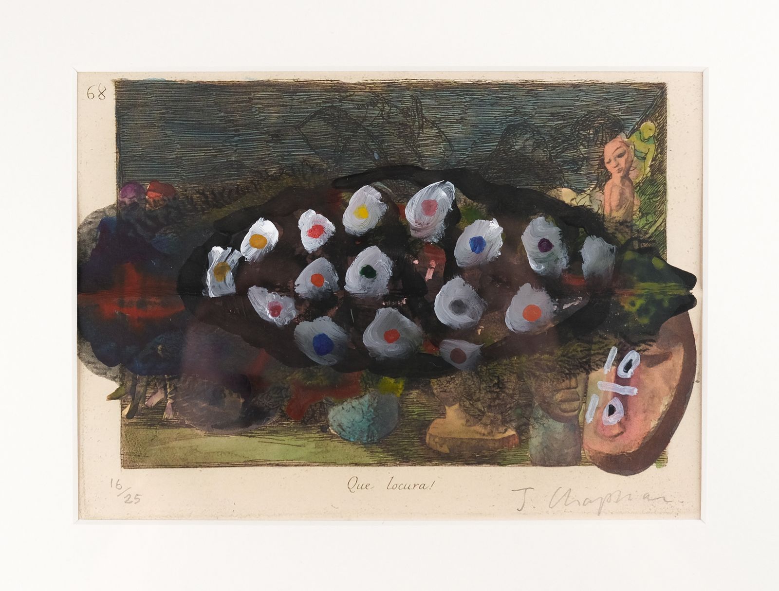 Jake Chapman 'Me Myself And Eye' Unique Hand Painted Signed & Numbered Ap, 2022 photo furniture