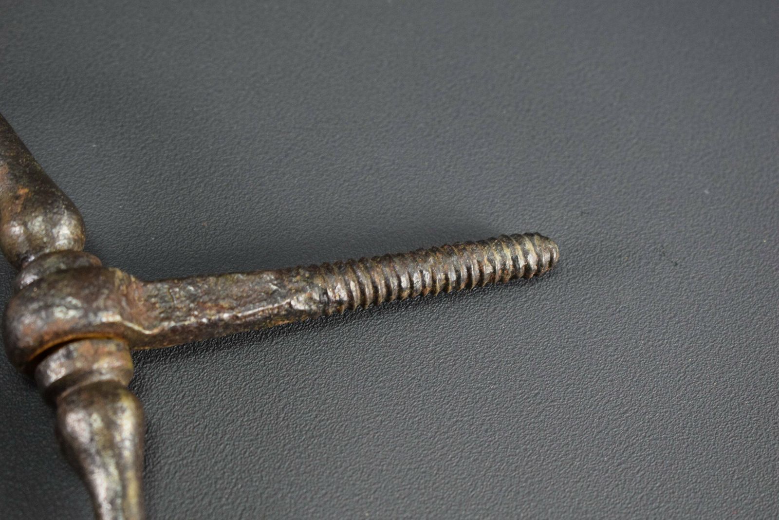 French Antique Wrought Iron Doorknocker 18th Century photo 302.0