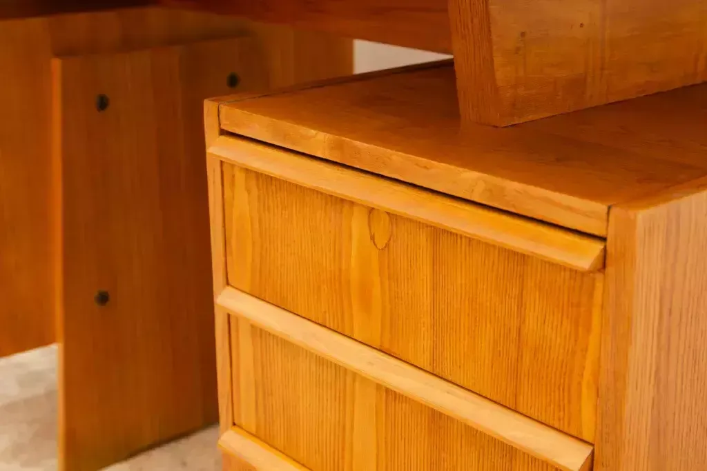 1253.0 Fully Renovated Czechoslovak Huge Writing Desk, 1970´S, Central Europe photo