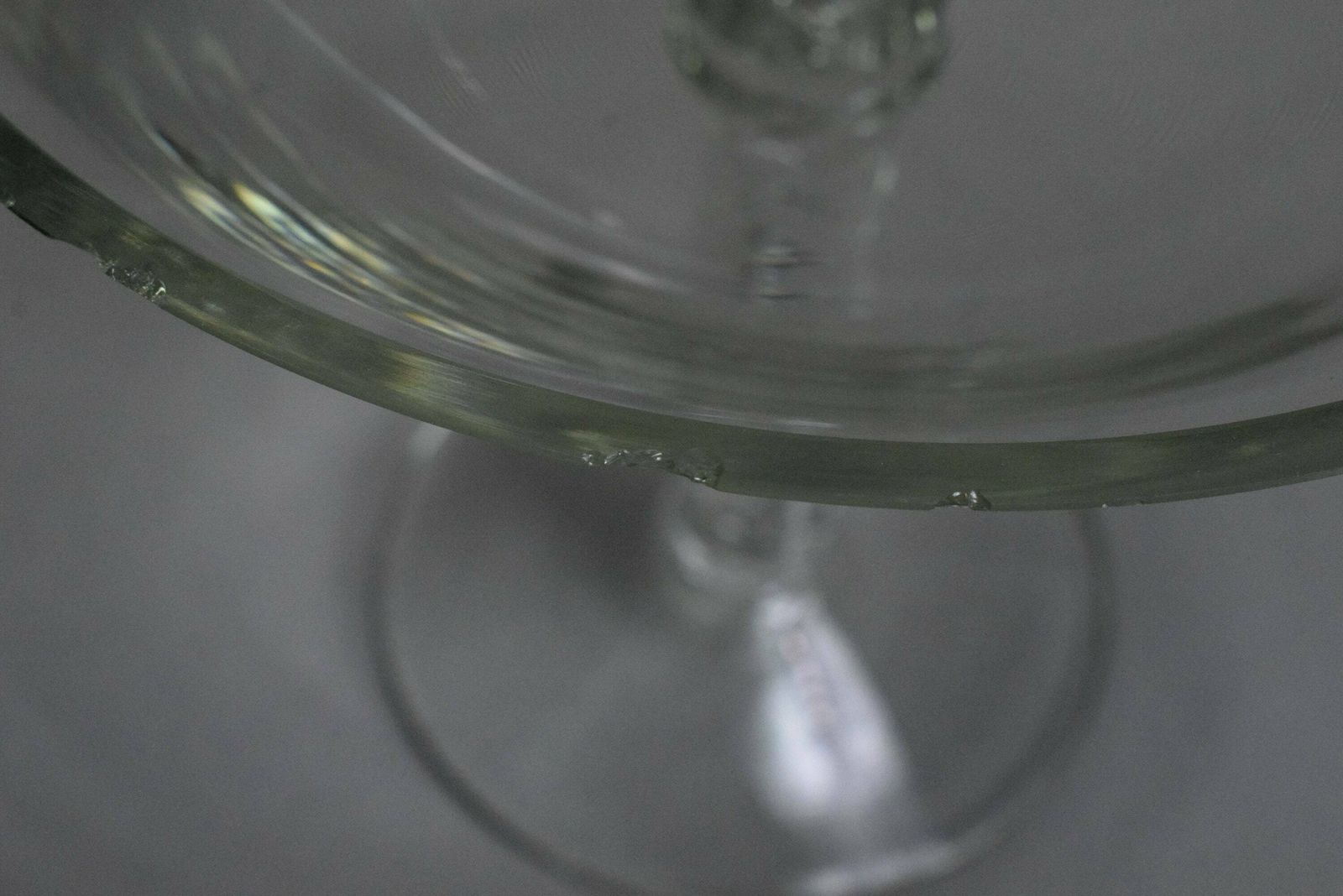 Rare Antique French 18th Century Twist Crystal Bowl Candy Dish photo Home Decor