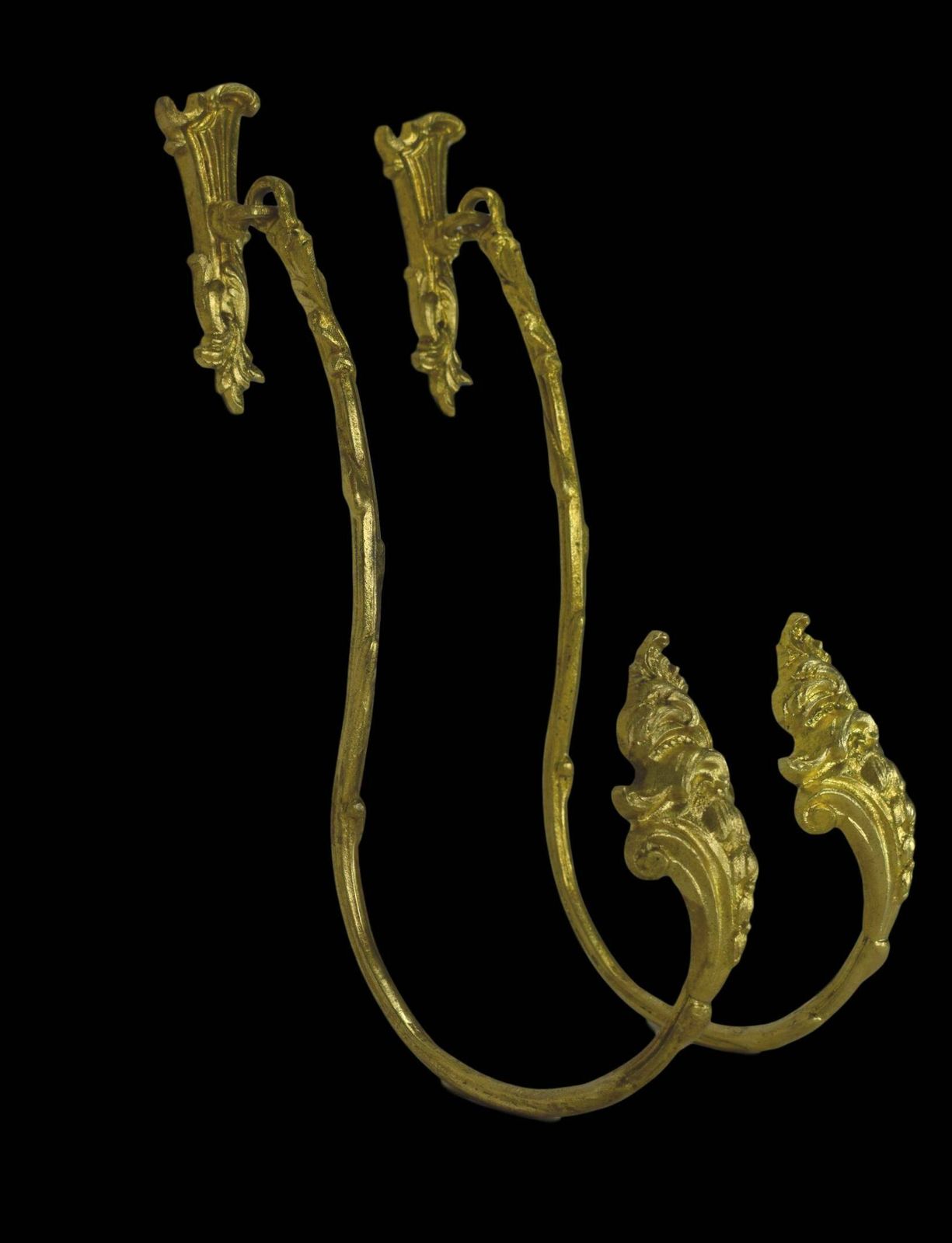 Large Antique French Regency Style Pair Of Ormolu Bronze Curtain Drapery Tiebacks Holdbacks 19th photo Home Decor