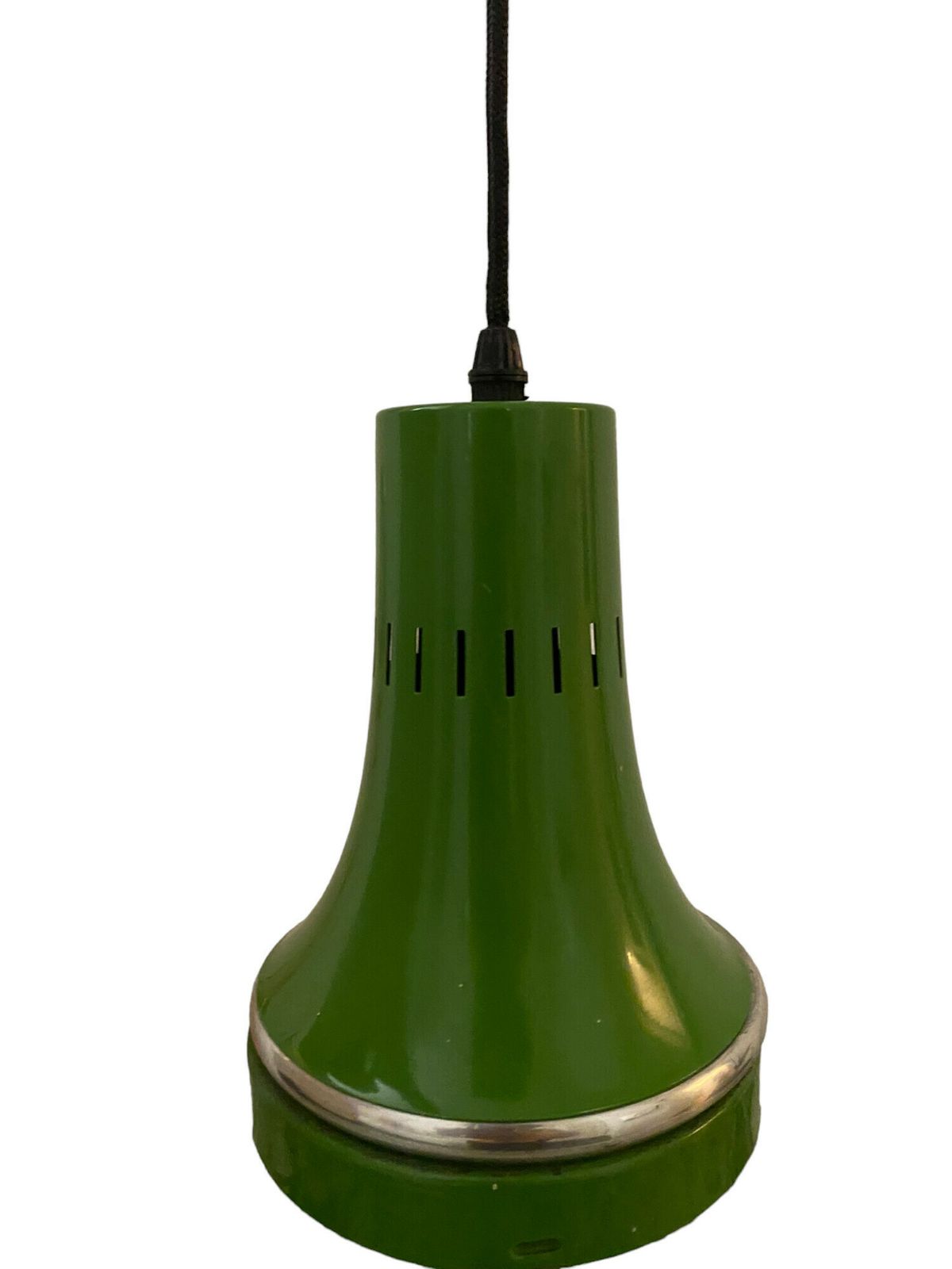 Elegant Italian Metal And Glass Chandelier – Cast Glass Decor & Industrial Green Head 80 Centimeters High photo Lighting
