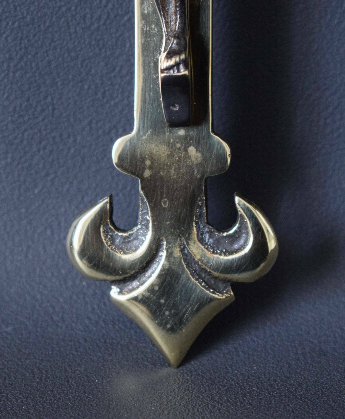 French Antique Bronze And Brass Fleur De Lis Wall Cross Crucifix photo Art