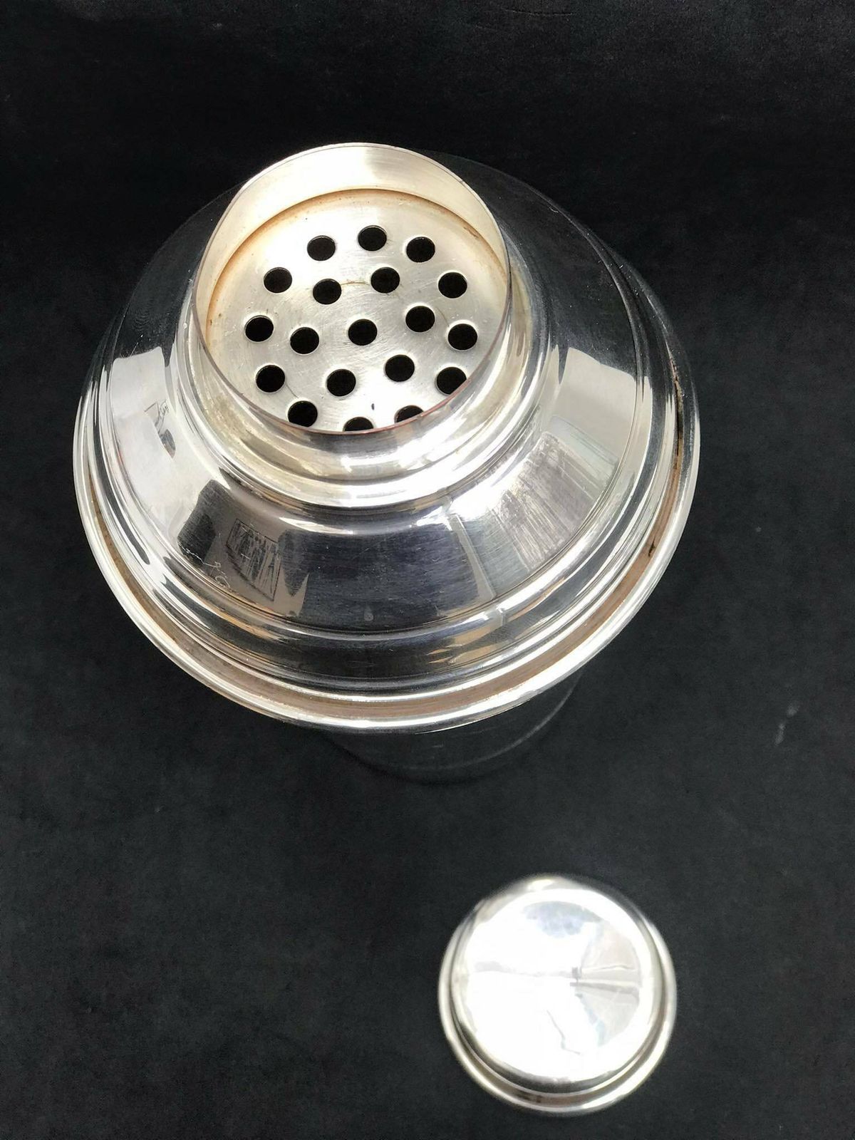 Art Deco Cocktail Shaker – Antiek, Ca. Jaren 1920 – Verzilverd – Barware Accessoires photo vintage