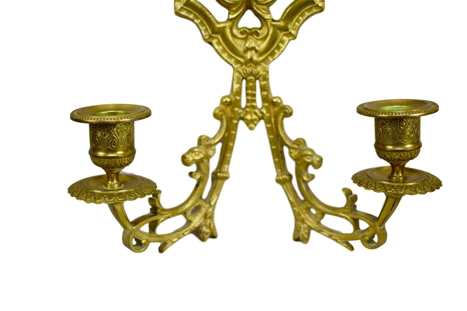 French Antique Pair Of Gilded Bronze Wall Sconce photo furniture