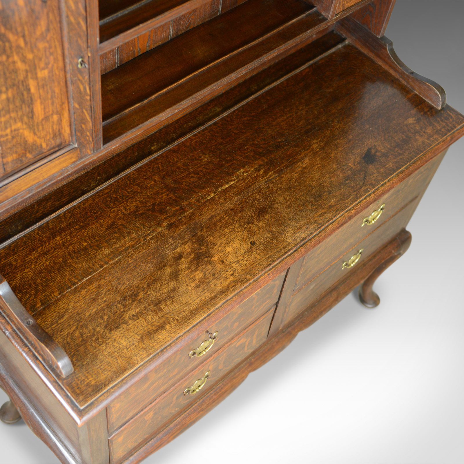 Antique Dresser, English, Oak, Victorian, Country Kitchen, Sideboard, Circa 1870 photo vintage