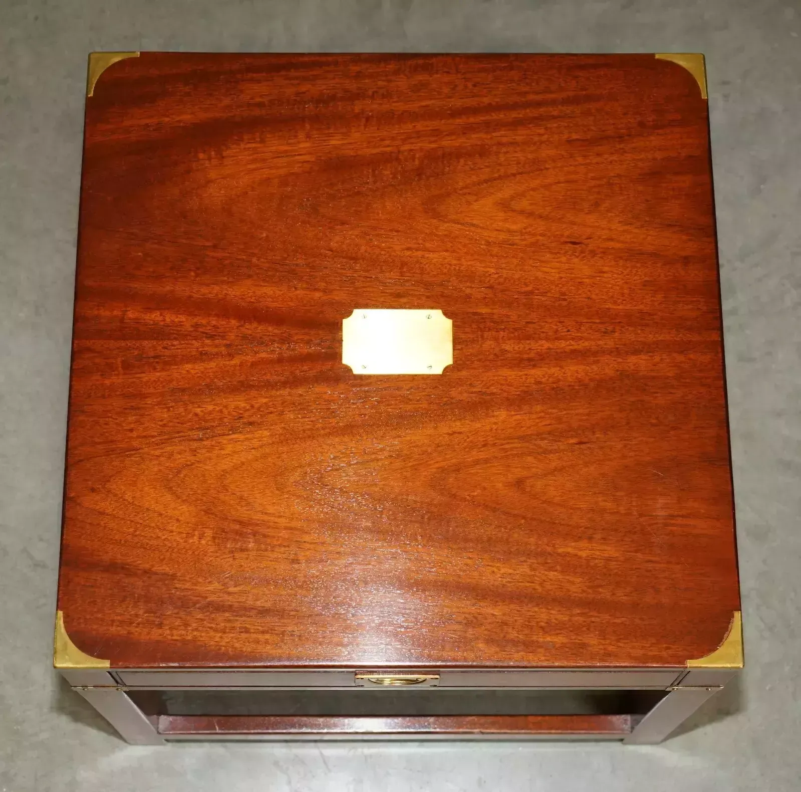 Fine Pair Of Harrods Kennedy Mahogany Military Campaign Single Drawer Tables photo 2350.0