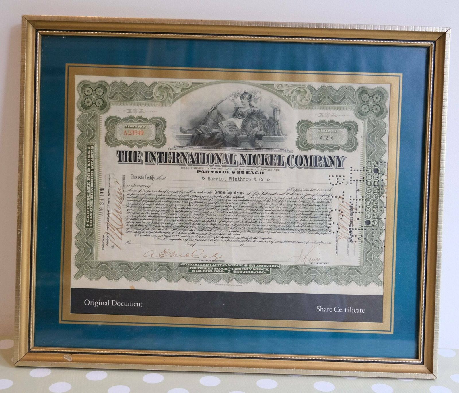 Railroad Stock Certificate, Antique Stock Certificates