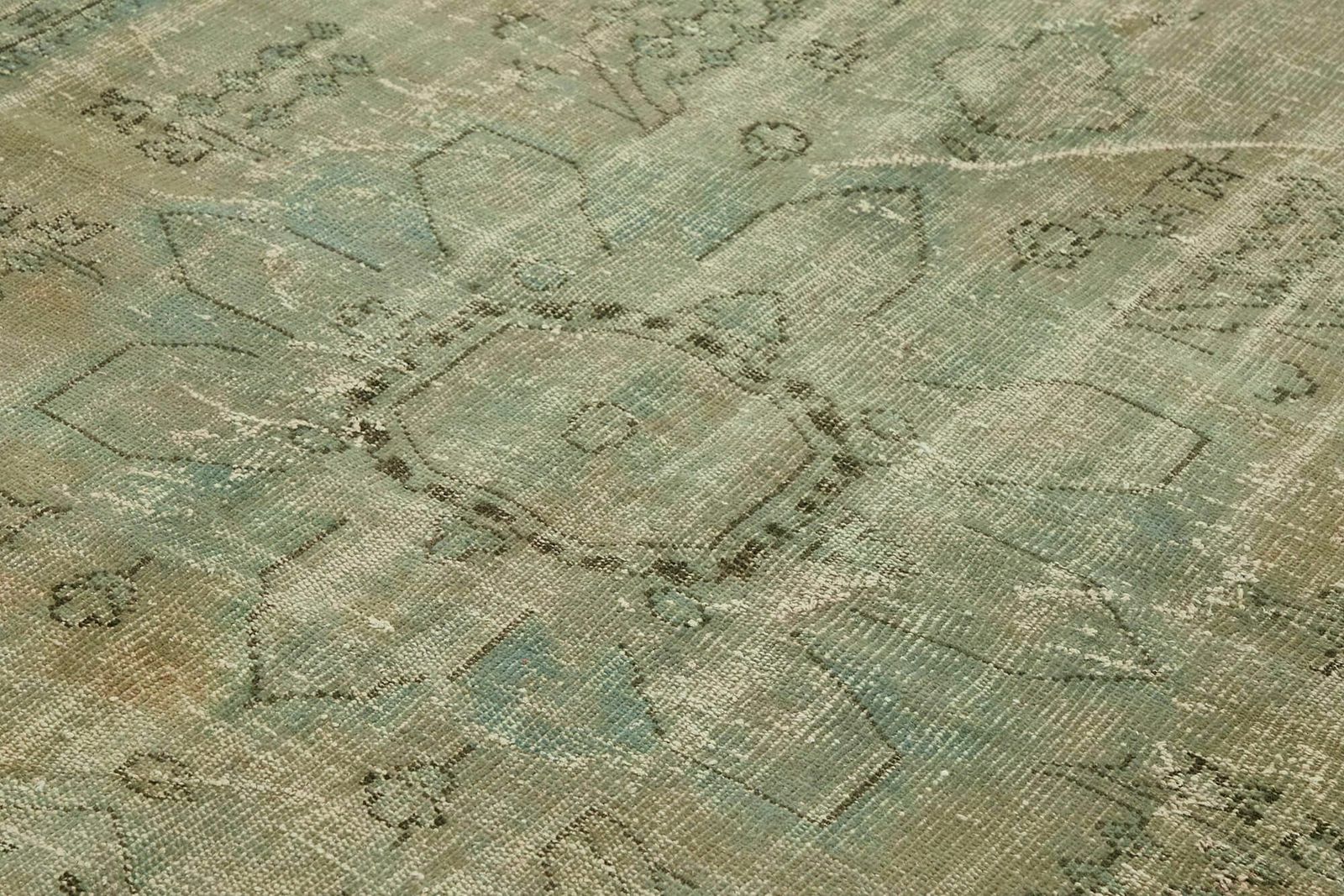 7x11 Blue Overdyed Rug, Oriental photo 1571.0