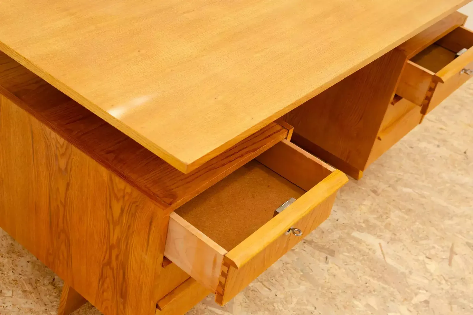 photo buy Fully Renovated Czechoslovak Huge Writing Desk, 1970´S, Central Europe