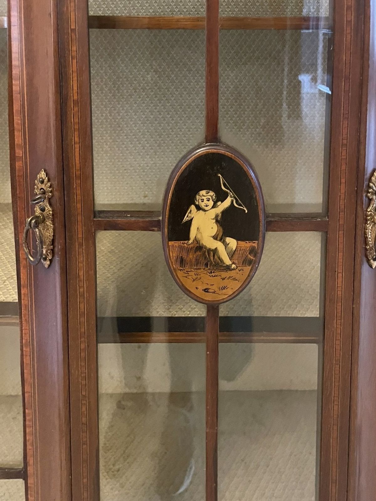 2275.0 Antique Early 20th Century Superb Quality Inlaid Mahogany Display Cabinet photo