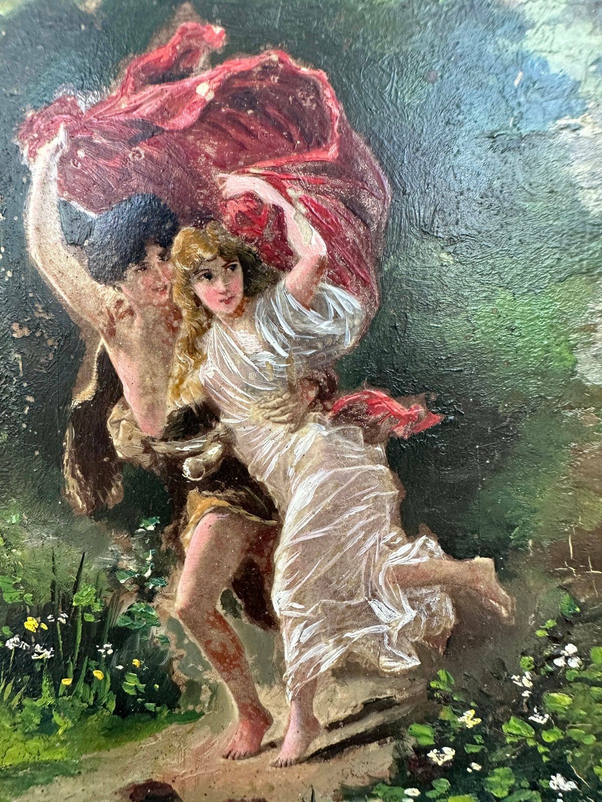 Antique French Painting 19th, 1800s photo 265.0