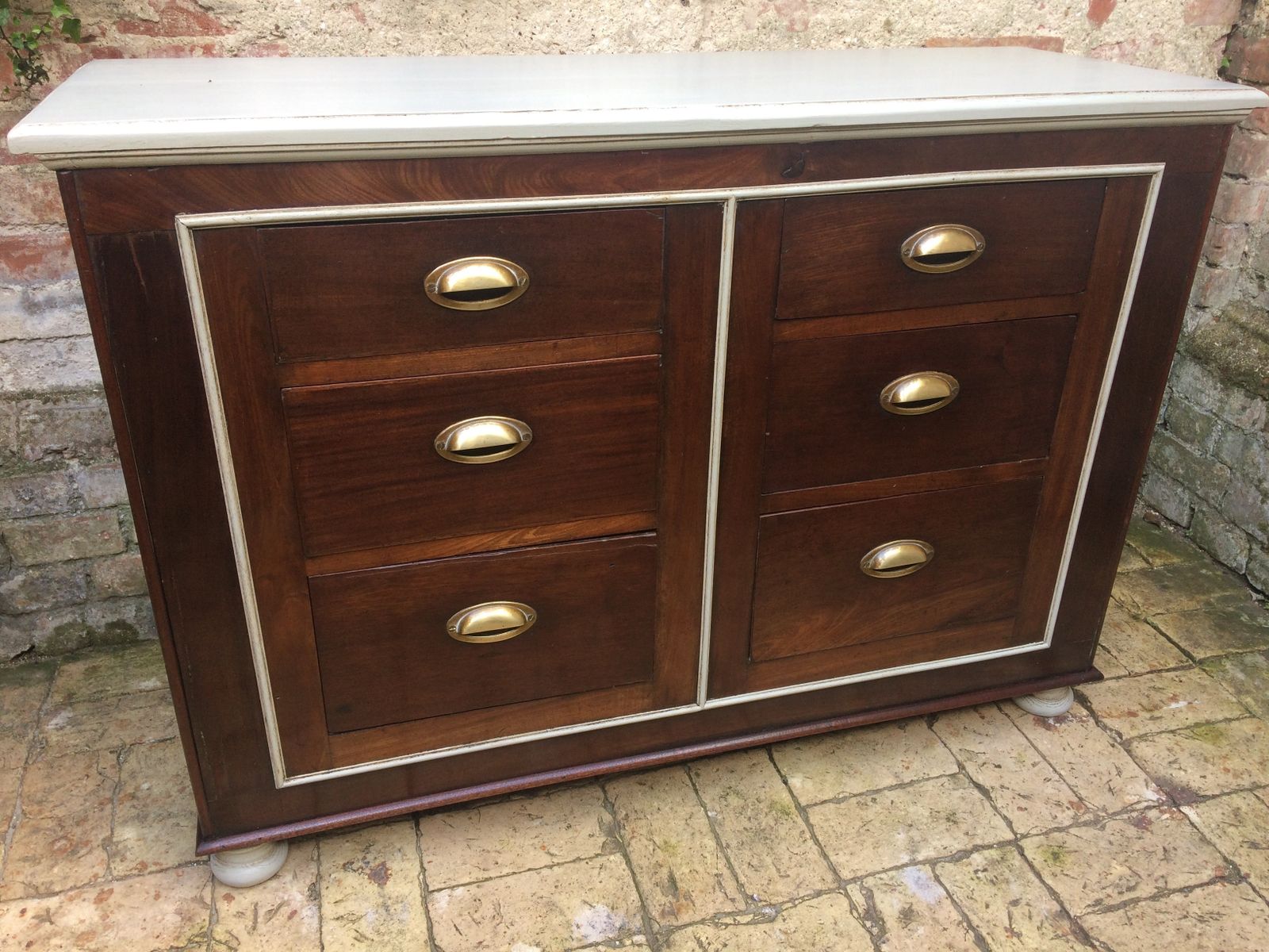 Antique Shop Counter Bank Of Drawers