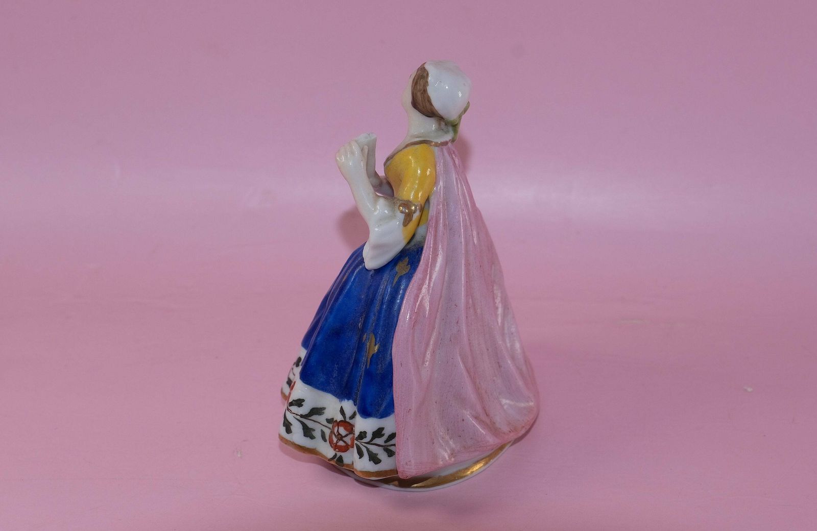Continental Porcelain Figure, Porcelain Miniature photo Art