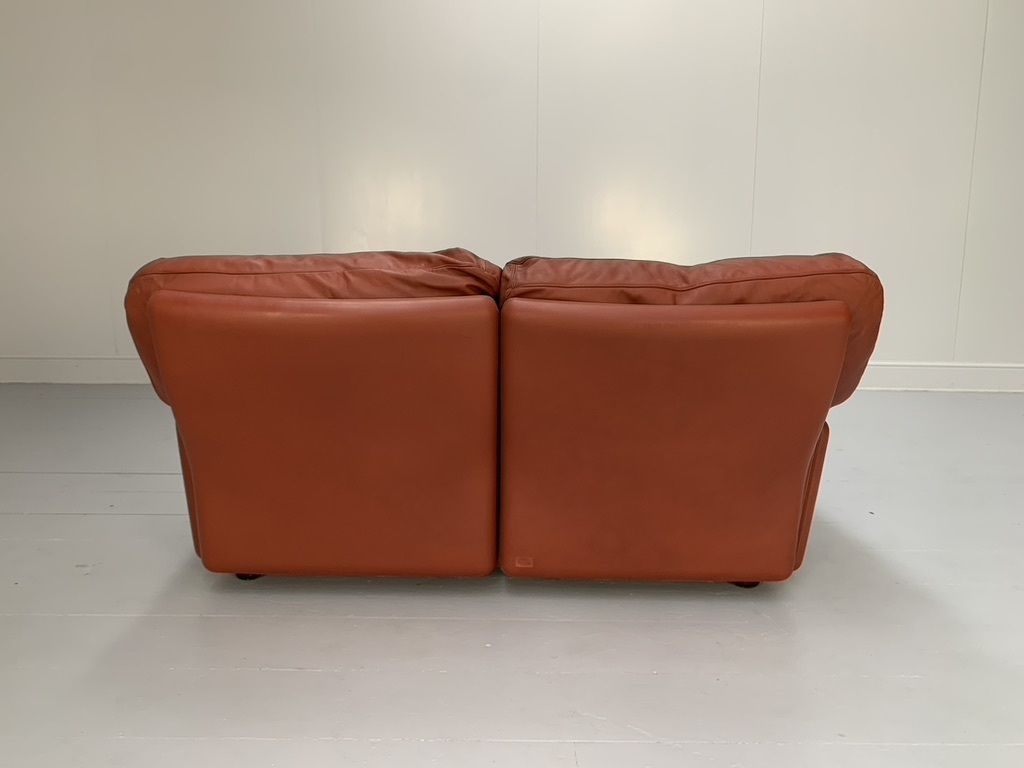 Poltrona Frau “Poppy” 2 Seat Sofa & Armchair – In Buffalo Leather photo 3900.0