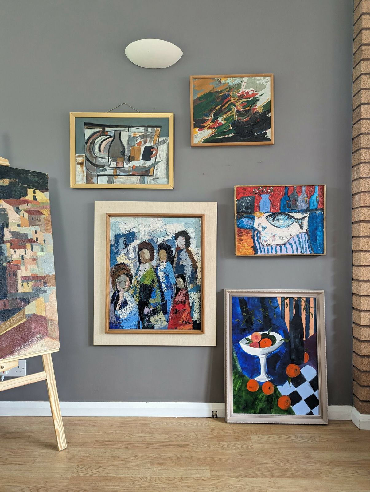 All At Once Oil Painting, Modernist photo for sale