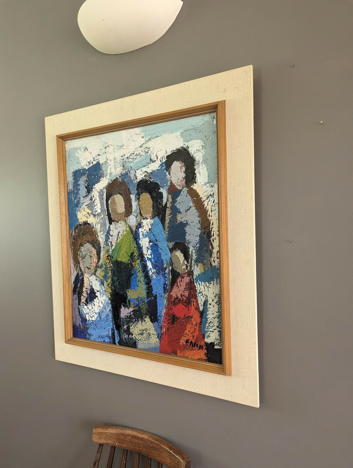 All At Once Oil Painting, Modernist photo vintage