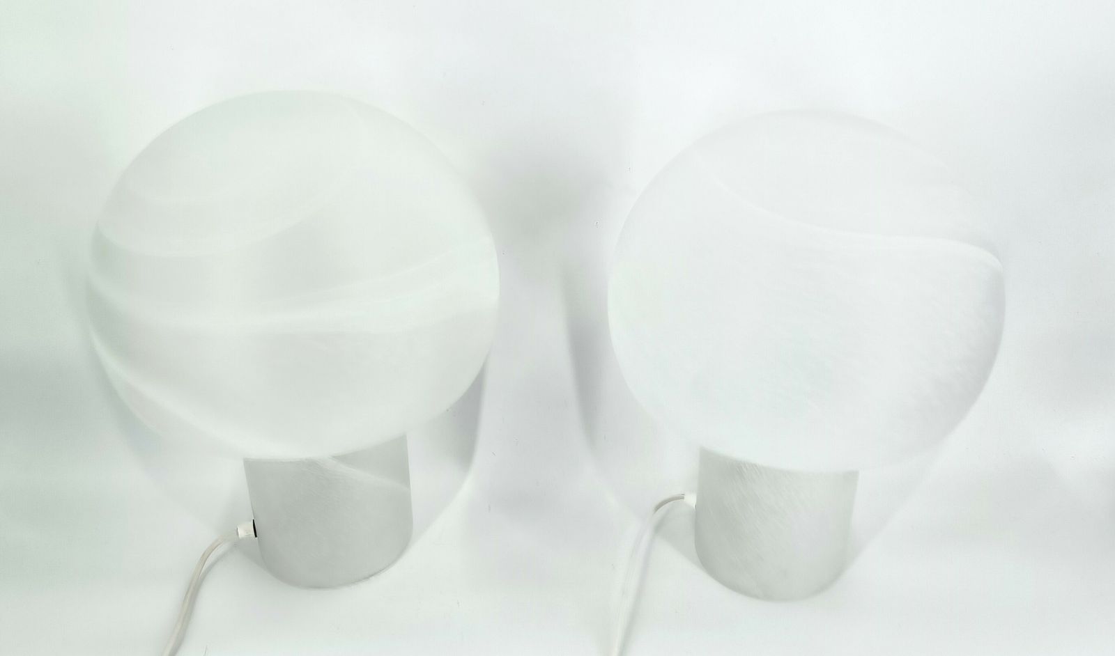Lighting Pair Of Mushroom Table Lamps By Peil And Putzler, 1970s photo