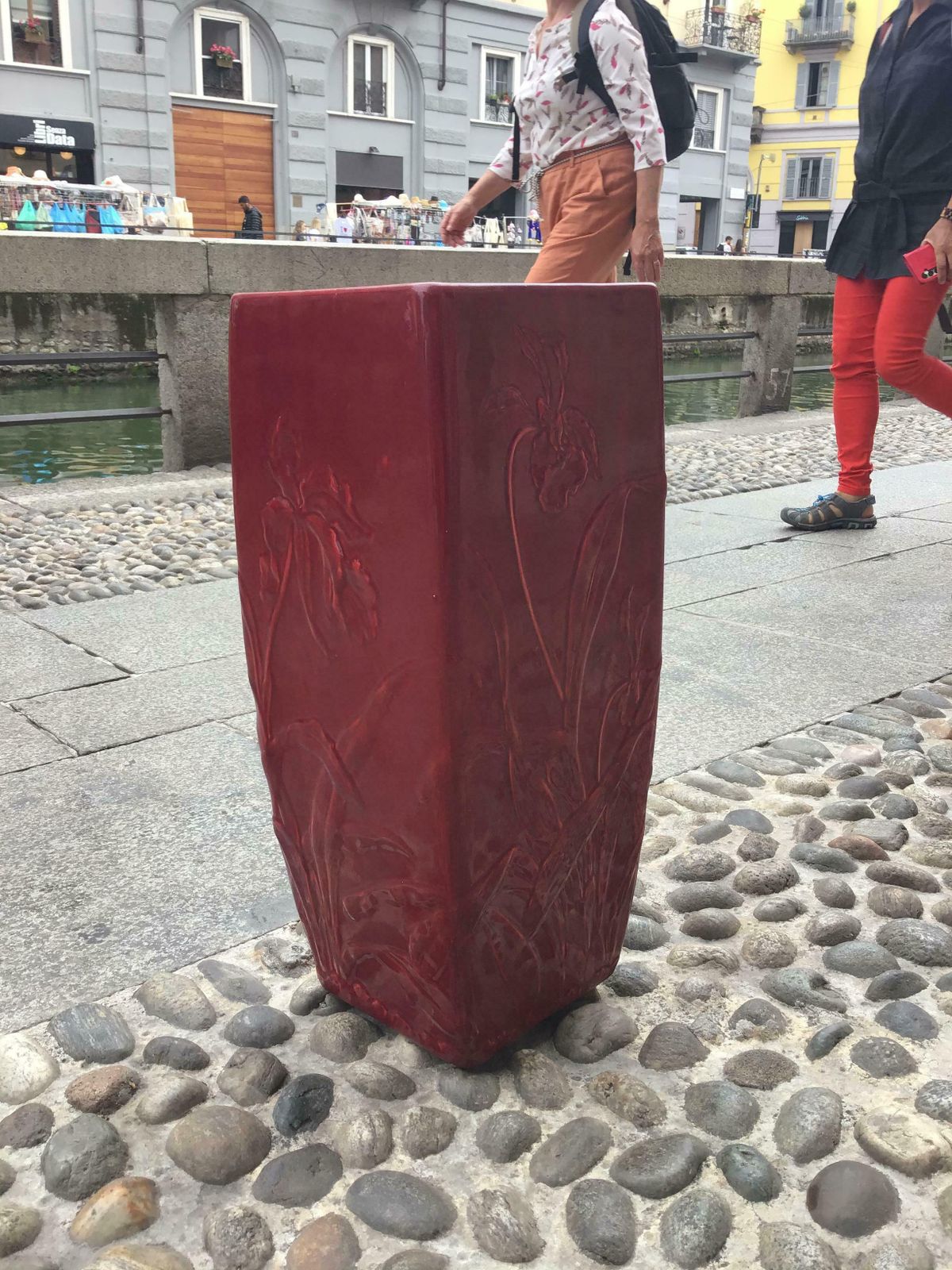 photo for sale Guido Andlovitz Vase Portaombrelli Ceramica 1930 Italy