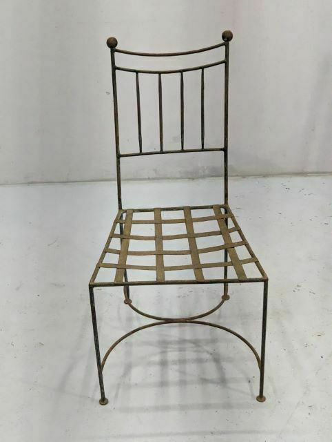 Set Of 6 Wrought Iron Garden Chairs Tino Rossi photo Garden Furniture