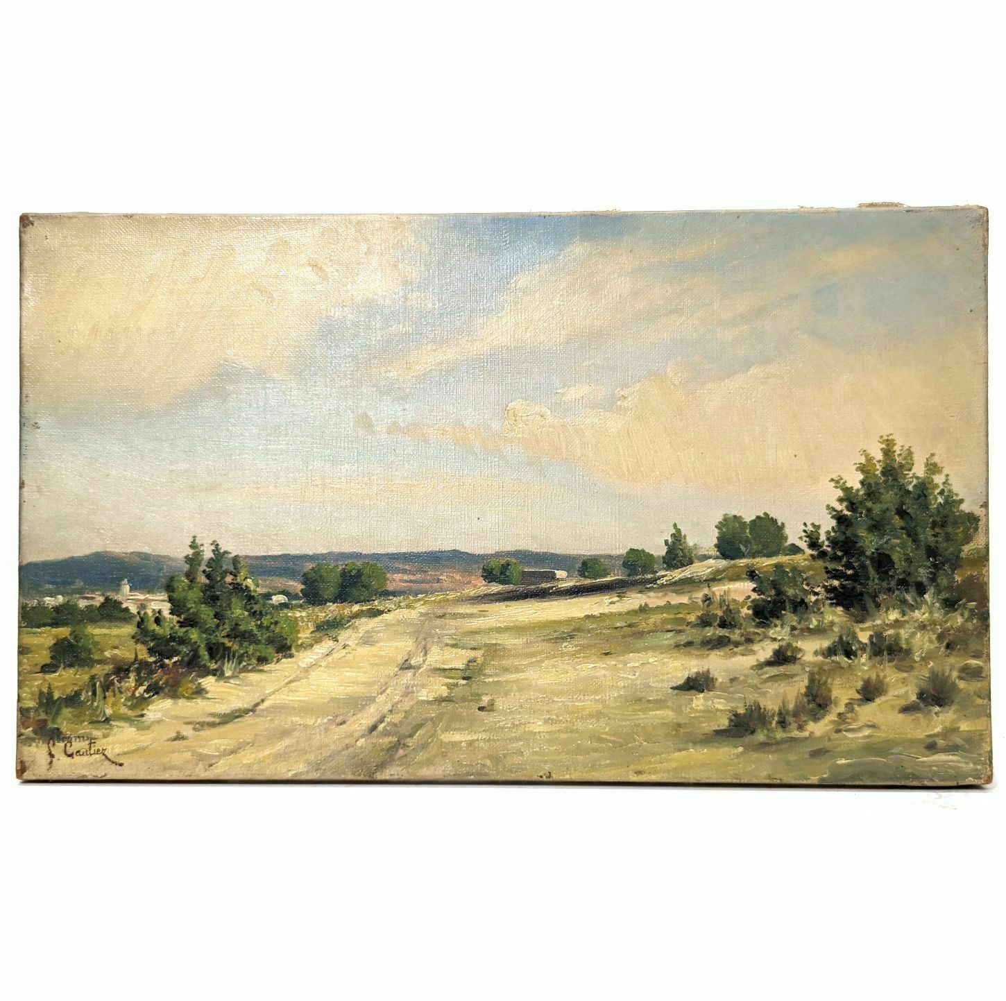 Oil Painting On Canvas Marine By François Gautier (1842 1917)