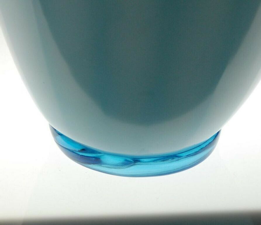photo for sale Vase Sfumato, Cirillo Maschio, Attributed Aquamarine With Morisa Murano, 1920s